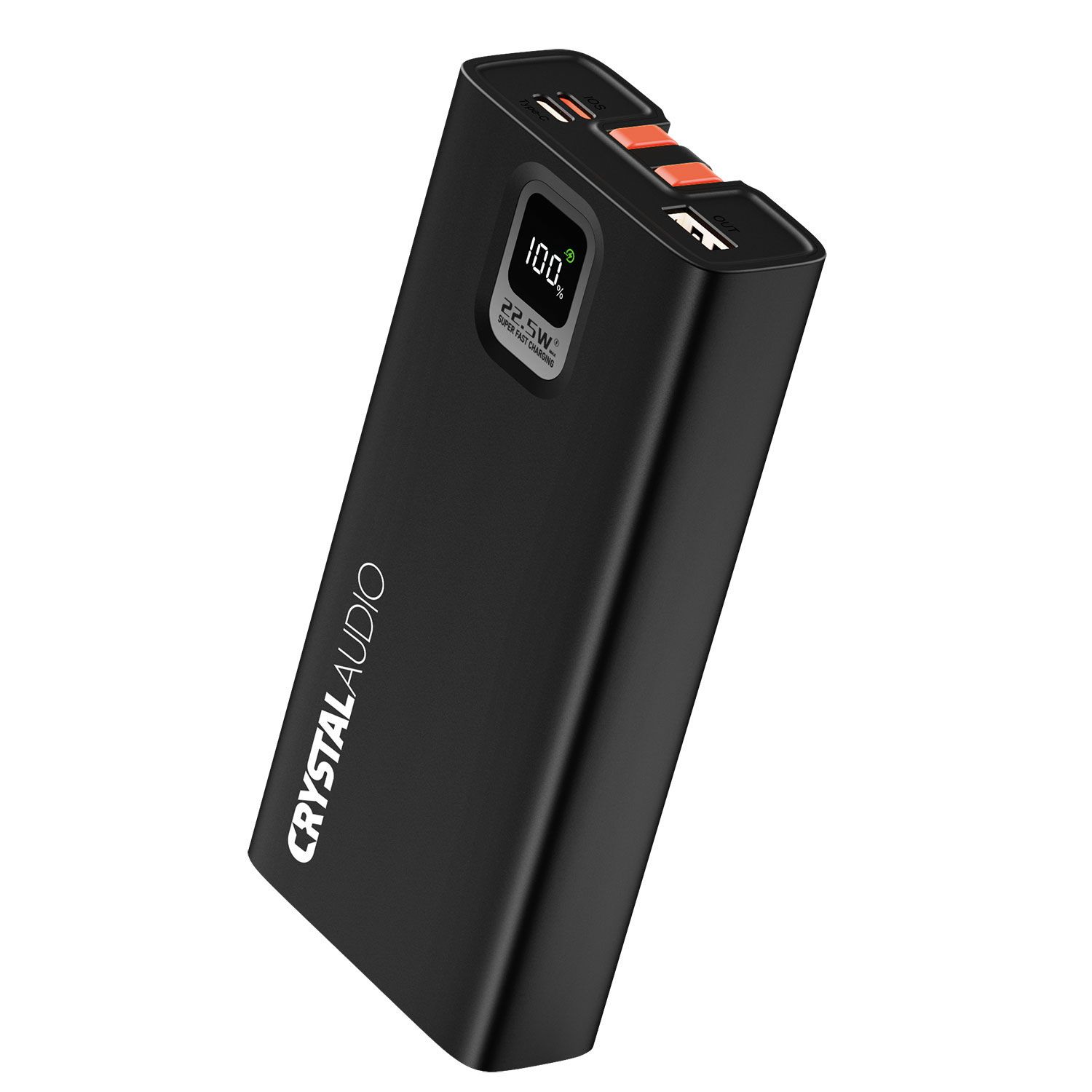 Crystal Audio Powerbank PD 20000 mAh 4 Θέσεων 20W Μαύρο