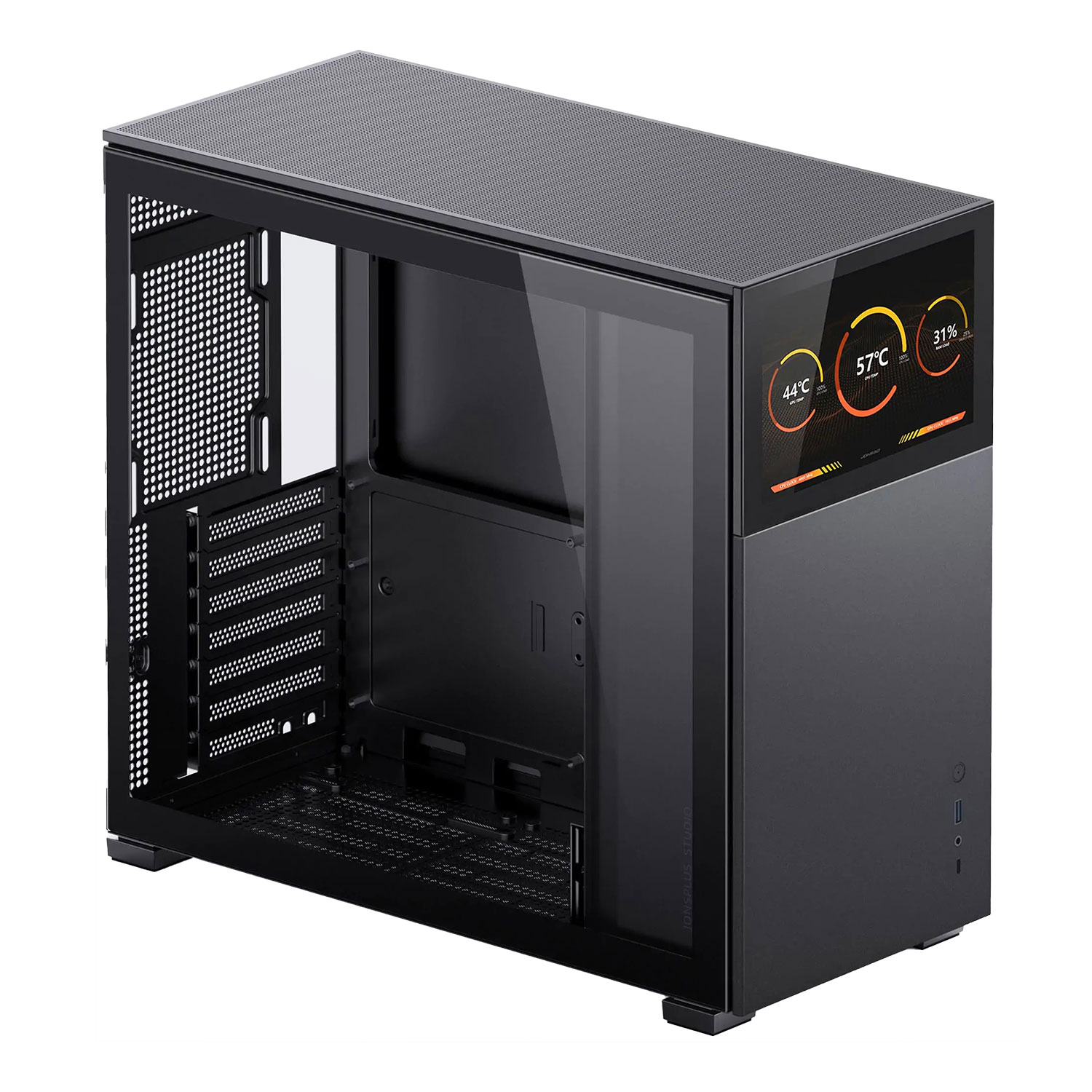 Jonsbo D41 Με Ενσωματωμένη Οθόνη Midi Black