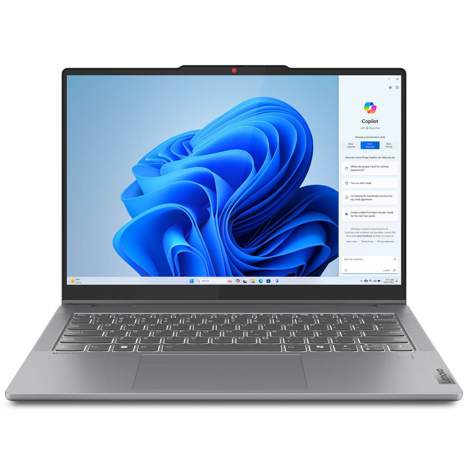 Lenovo IdeaPad 5 2in1 16AHP9 Laptop 16" IPS Αφής (Ryzen 7 8845HS/16 GB/512 GB/AMD Radeon™ 780M/Windows 11 Home)
