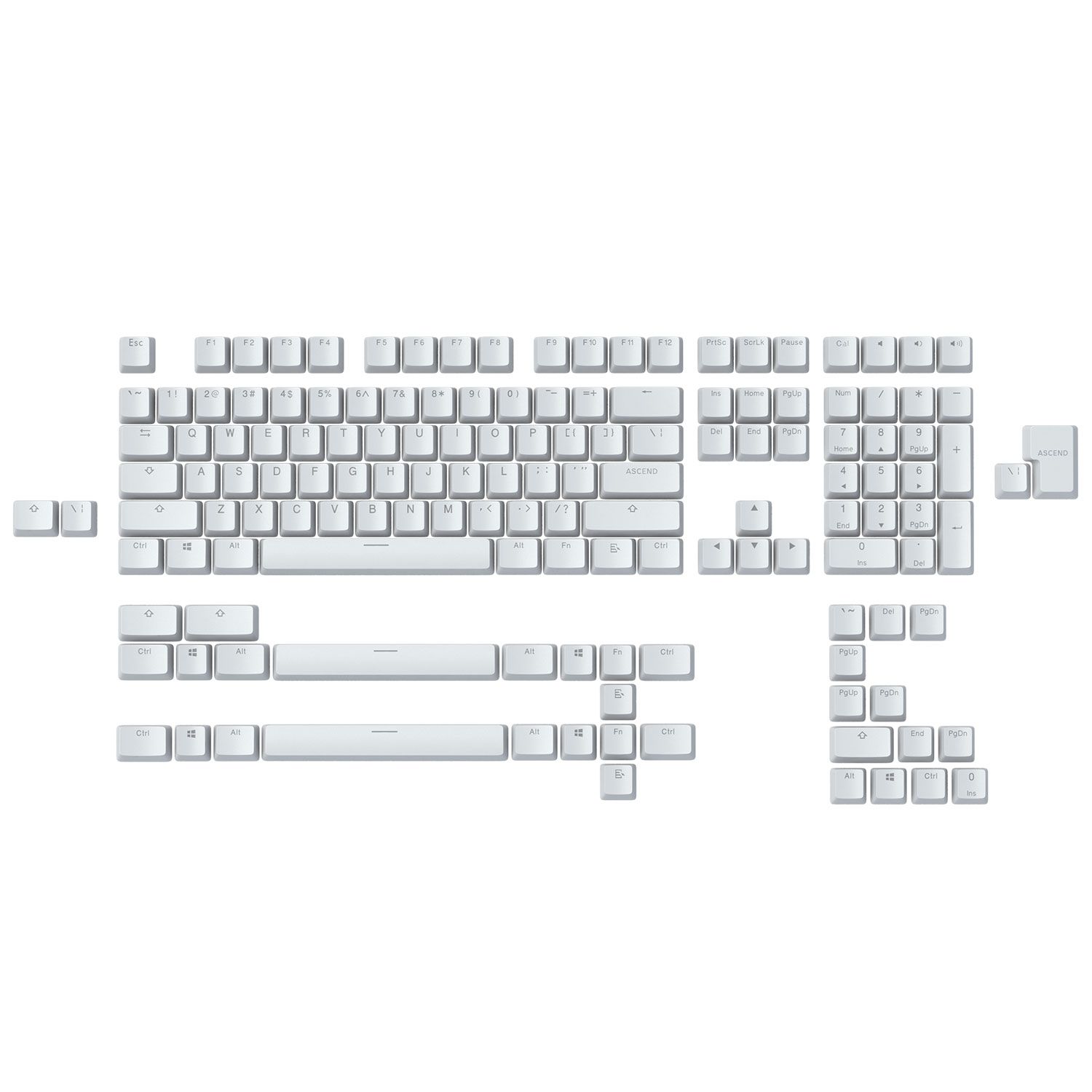 Glorious Keycaps Mechanical White