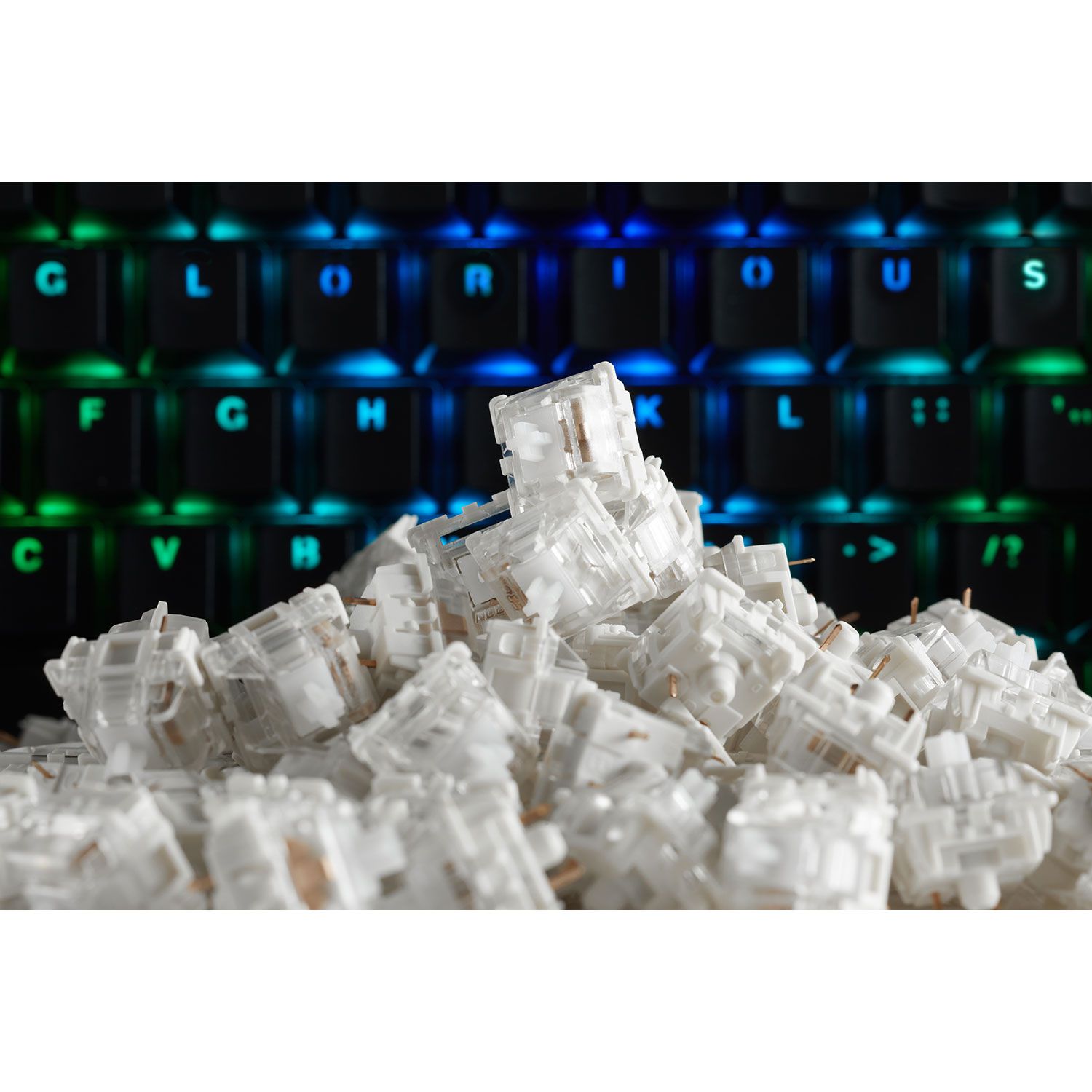 Glorious Gateron Mechanical Keyboard Switches Clear