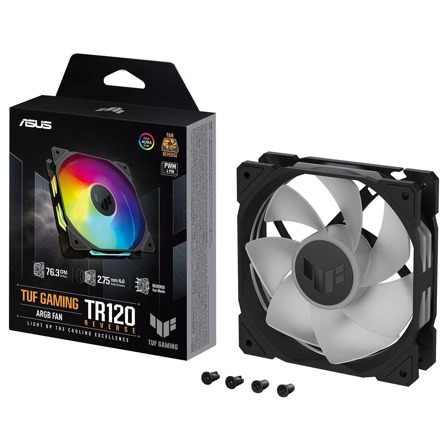 Asus Fan TUF TR120 ARGB Reverse Black