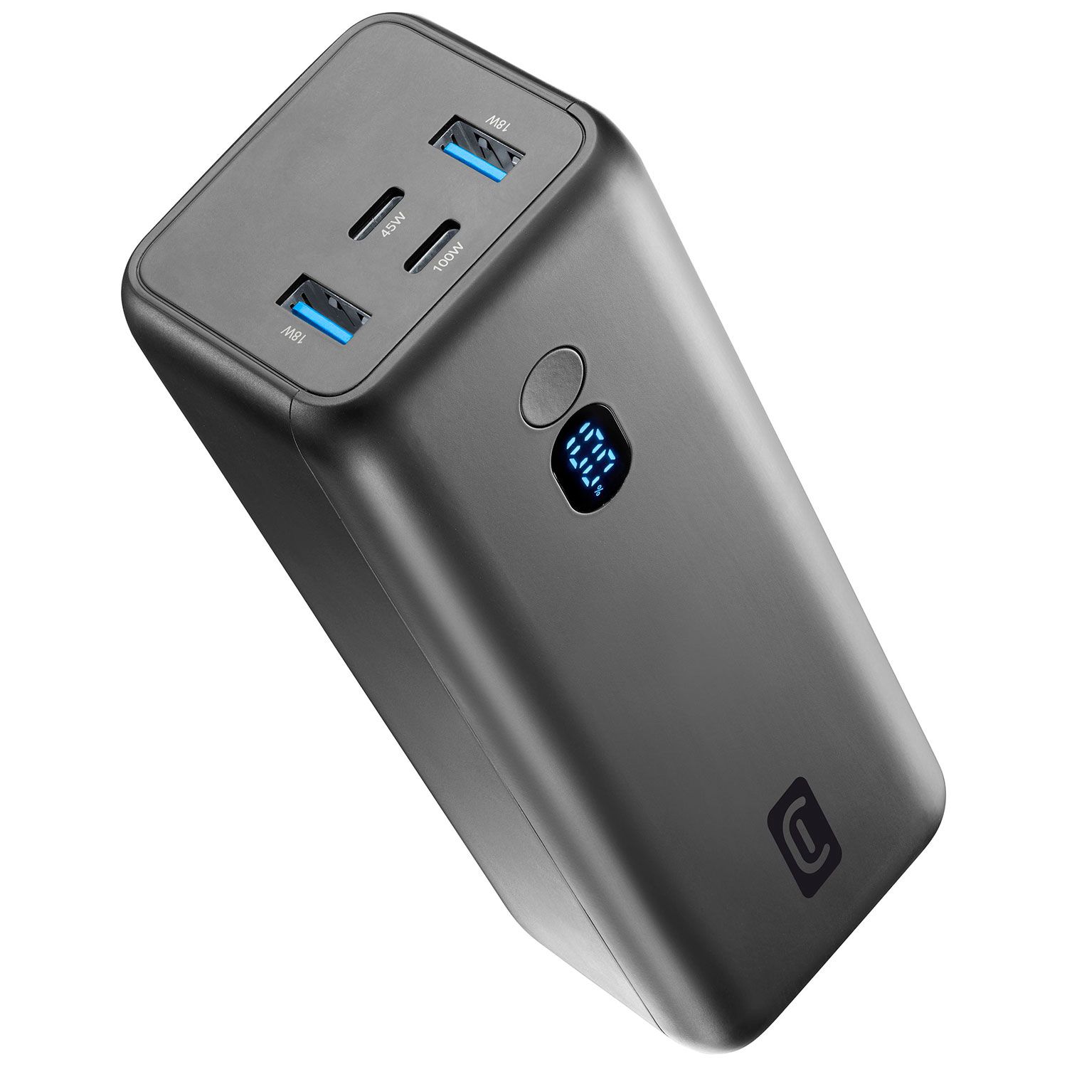 Cellularline Powerbank PD 27000 mAh 4 Θέσεων 100W Μαύρο