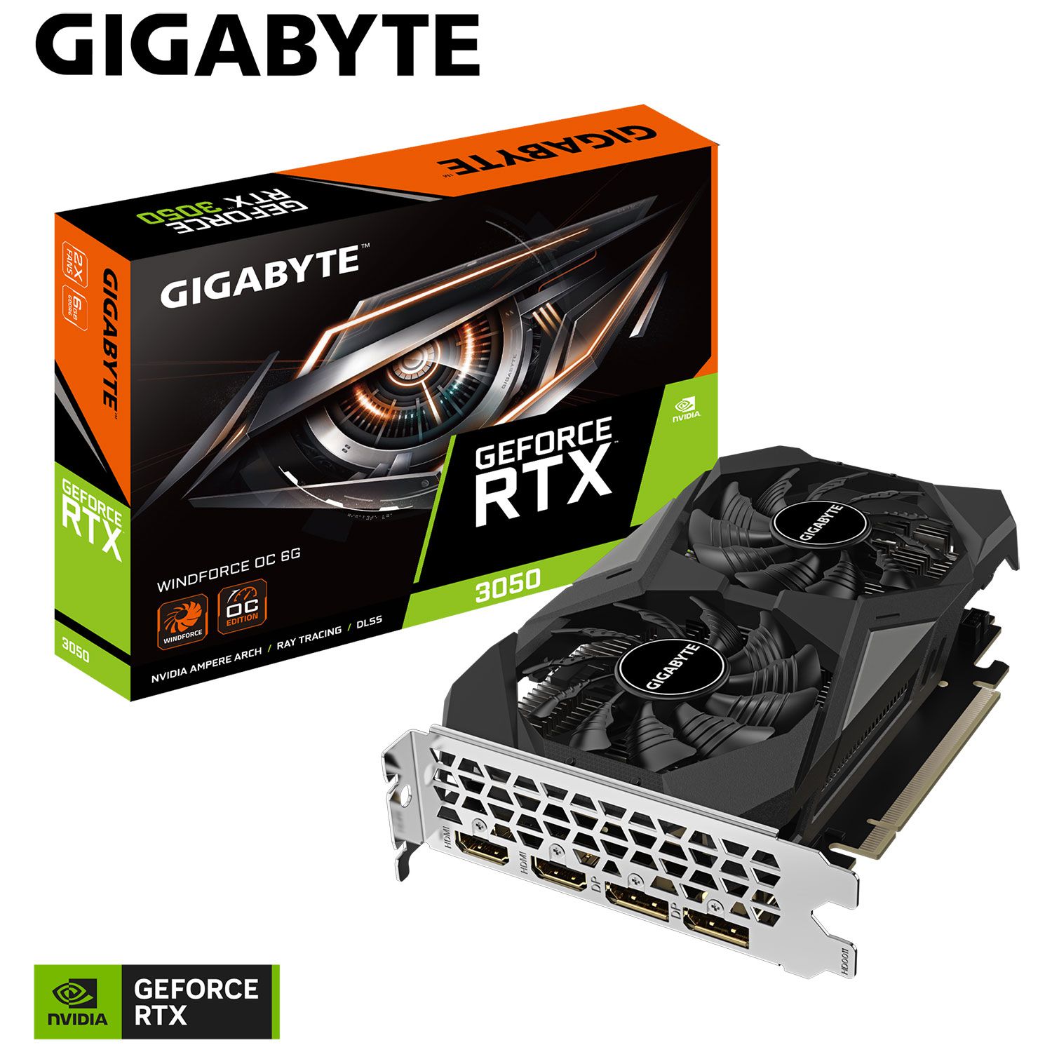 Gigabyte VGA GeForce RTX 3050 WINDFORCE OC 6 GB