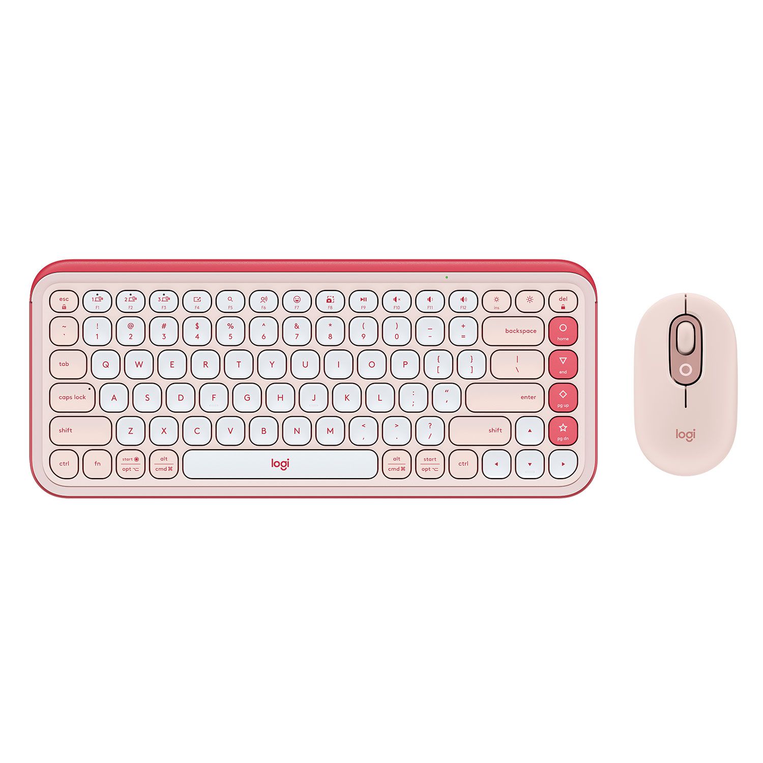 Logitech Πληκτρολόγιο-ποντίκι Pop Icon Rose Combo