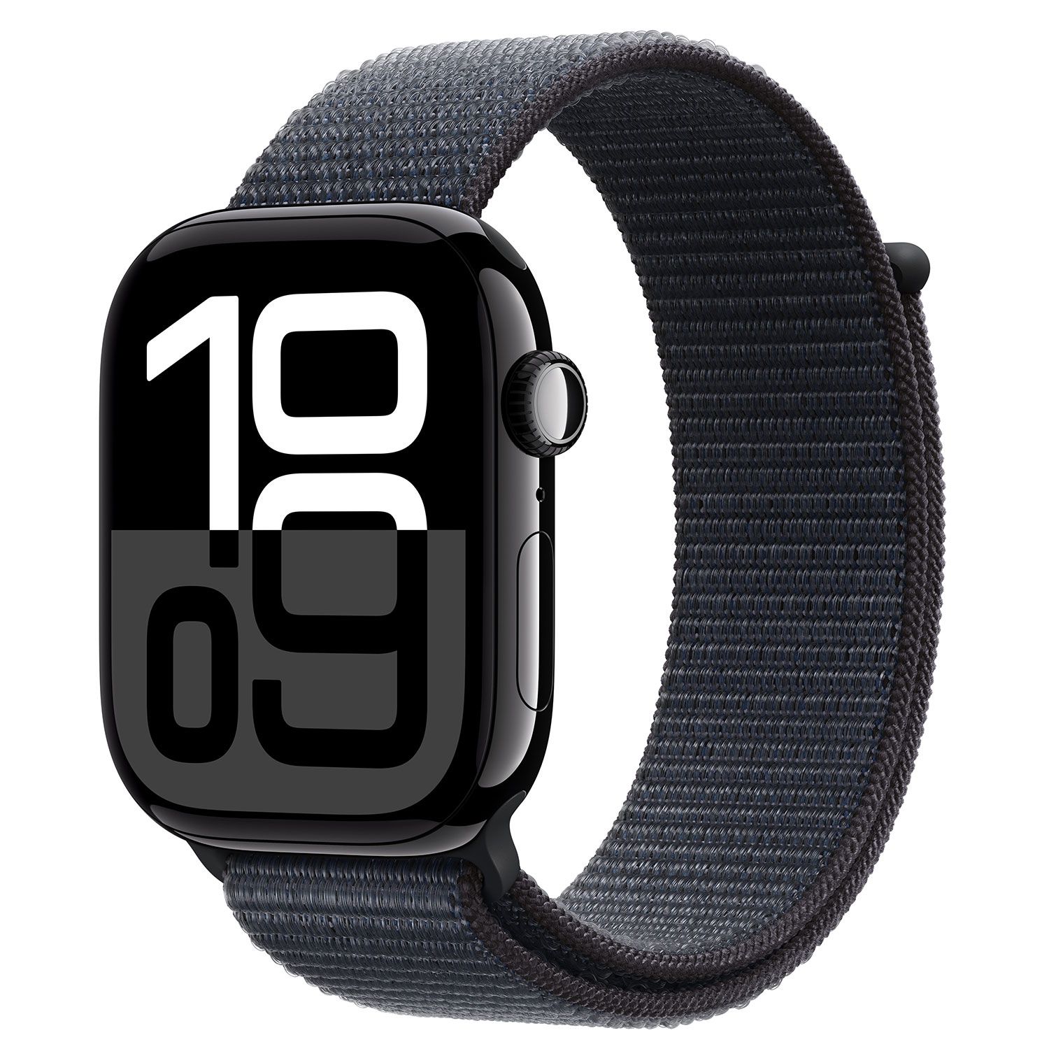 Apple Watch Series 10 46mm Jet Black Aluminum Case with Ink Sport Loop