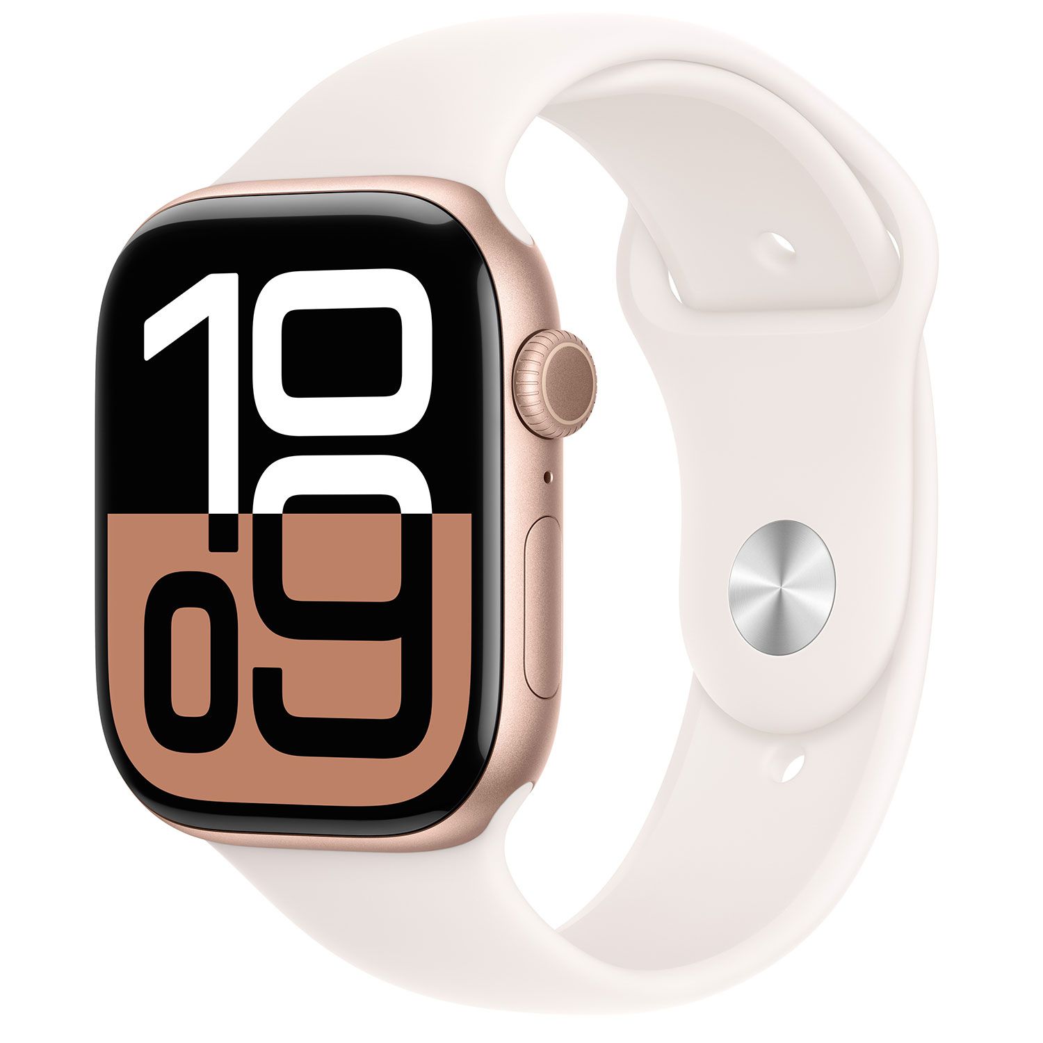 Apple Watch Series 10 46mm Rose Gold Aluminum Case with Light Blush Sport Band M/L