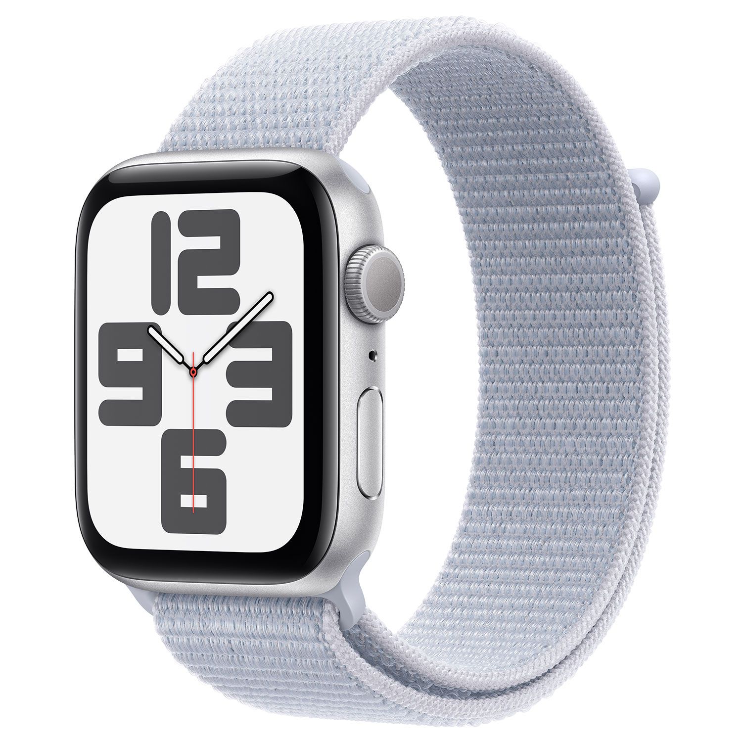 Apple Watch SE 40mm Silver Aluminium Case with Blue Cloud Sport Loop