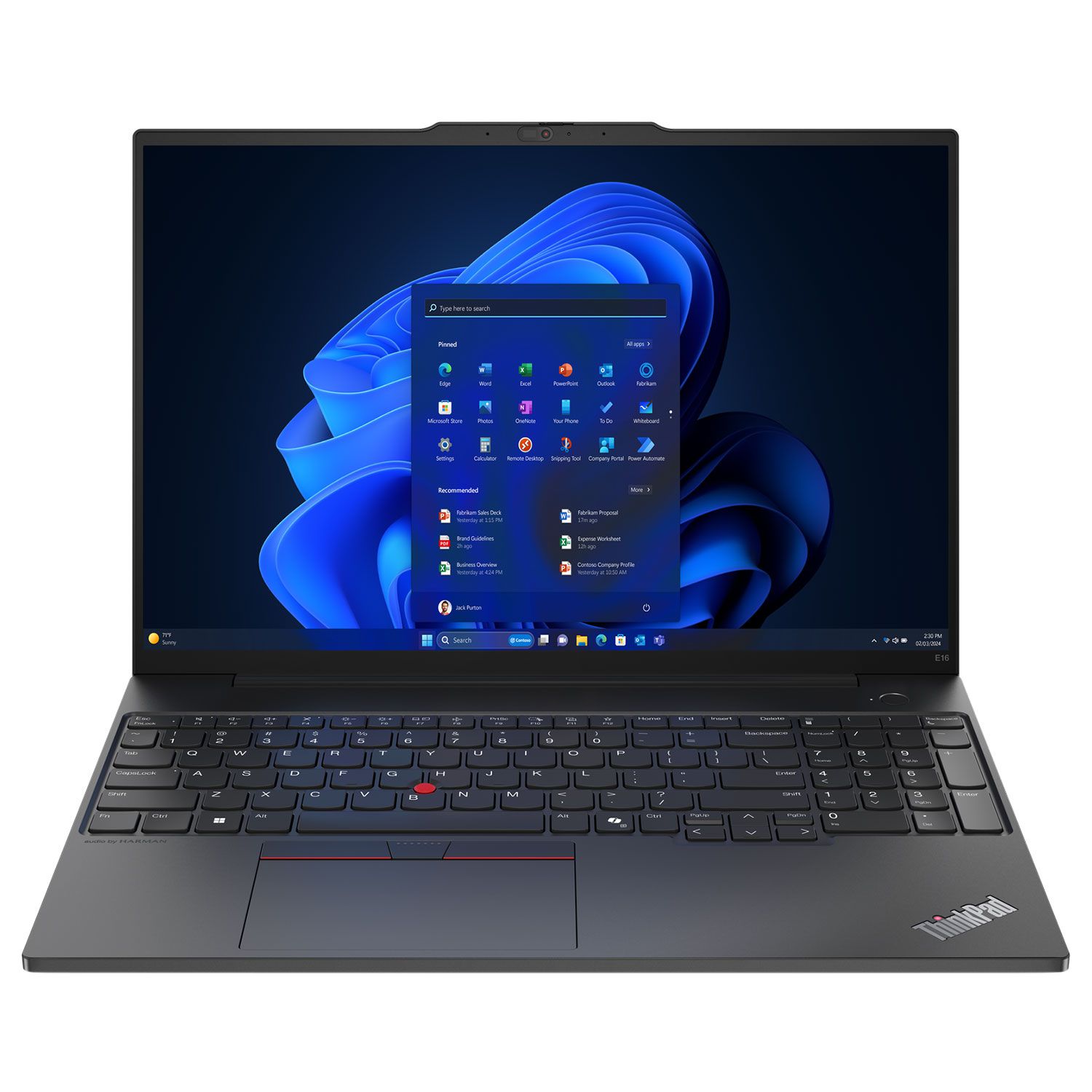 Lenovo ThinkPad E16 G2 Laptop 16" IPS (Core Ultra 5 125U/32 GB/1 TB/Intel Arc Graphics/Windows 11 Pro)