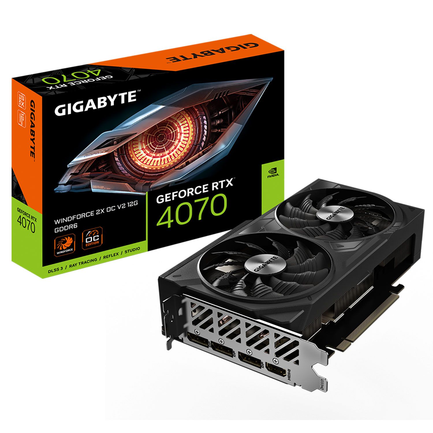 Gigabyte VGA GeForce RTX 4070 WINDFORCE 2X OC V2 12 GB