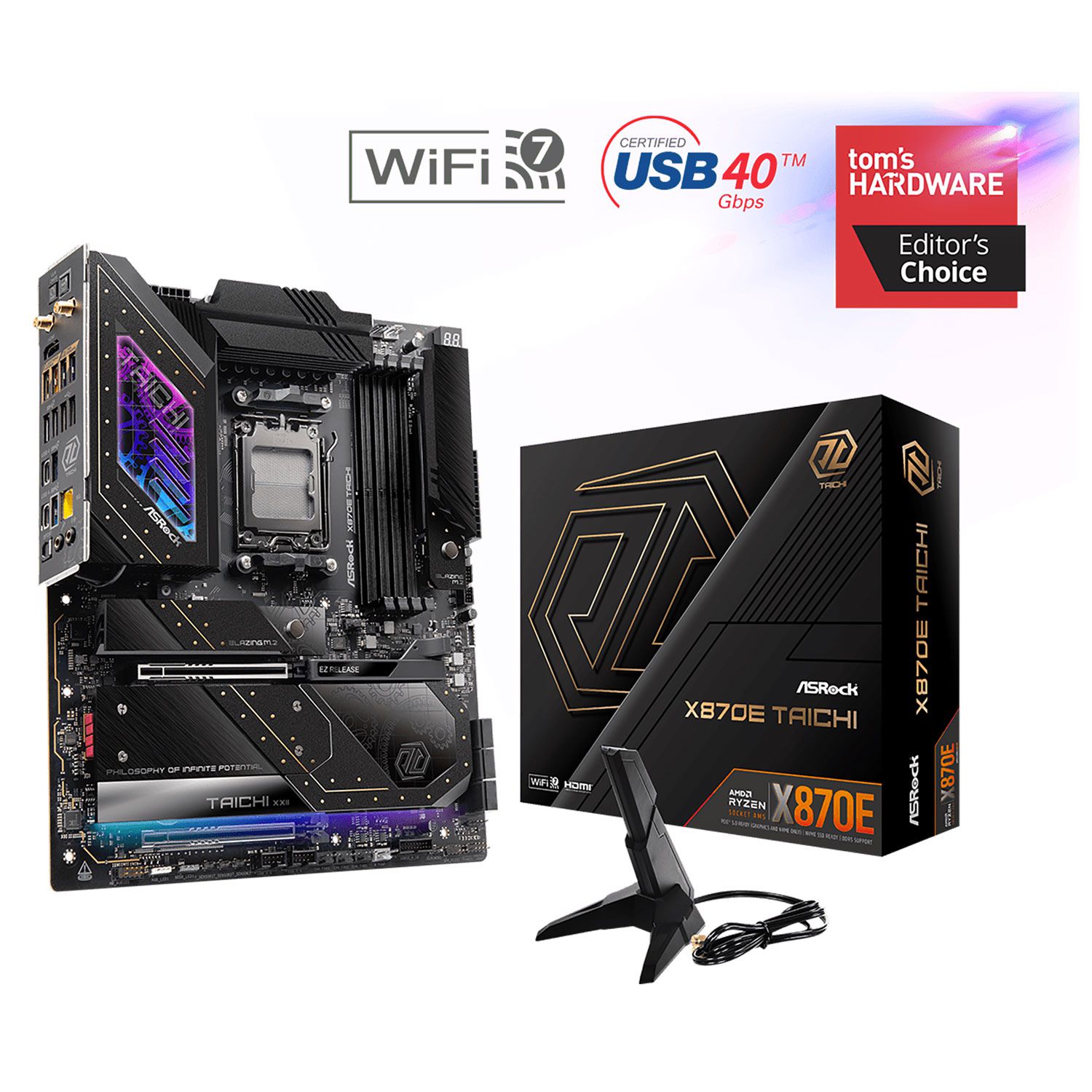 Asrock Motherboard X870E TAICHI (X870/AM5/DDR5)