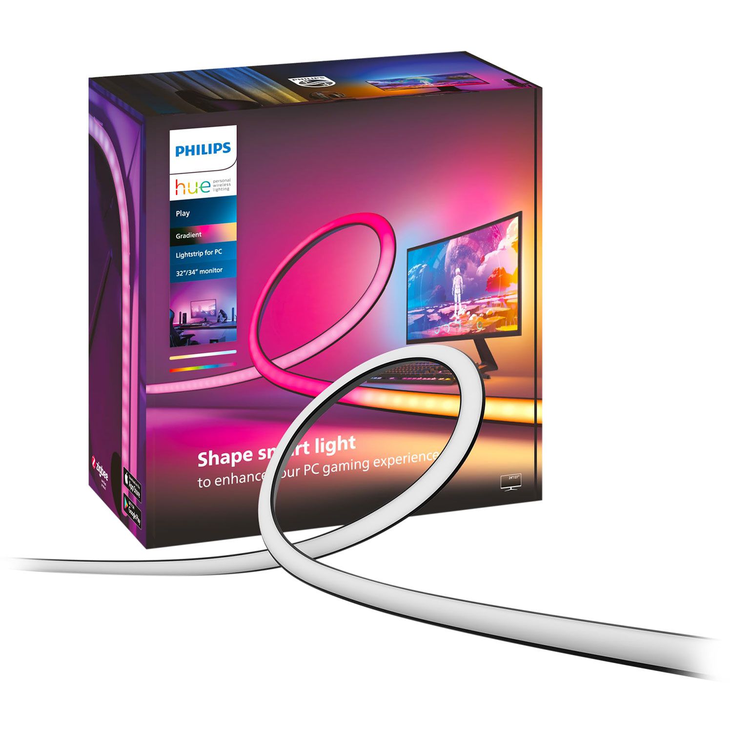 Philips Hue Lightstrip Gradient Play for PC 32-34"