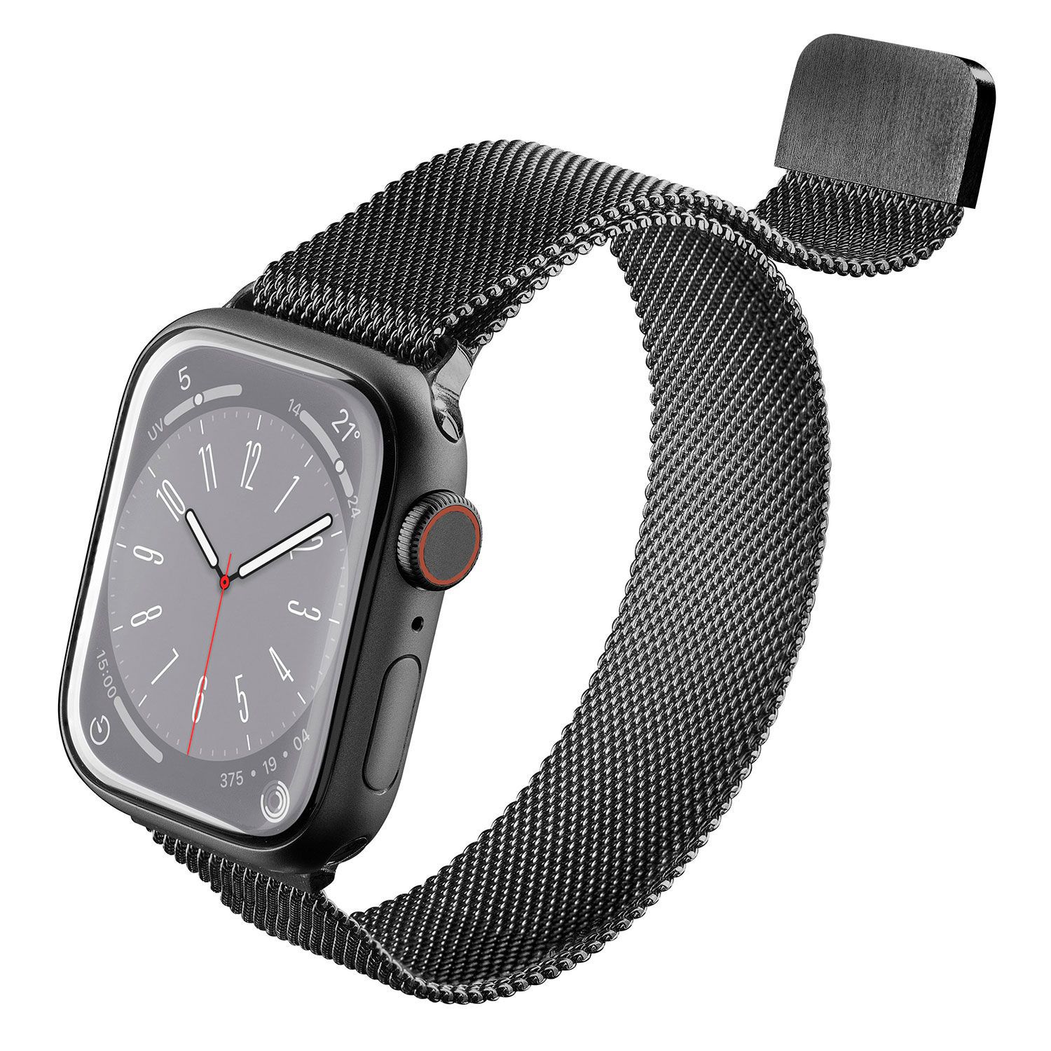 Cellularline Steel Band AppleWatch 38/40/41mm Black