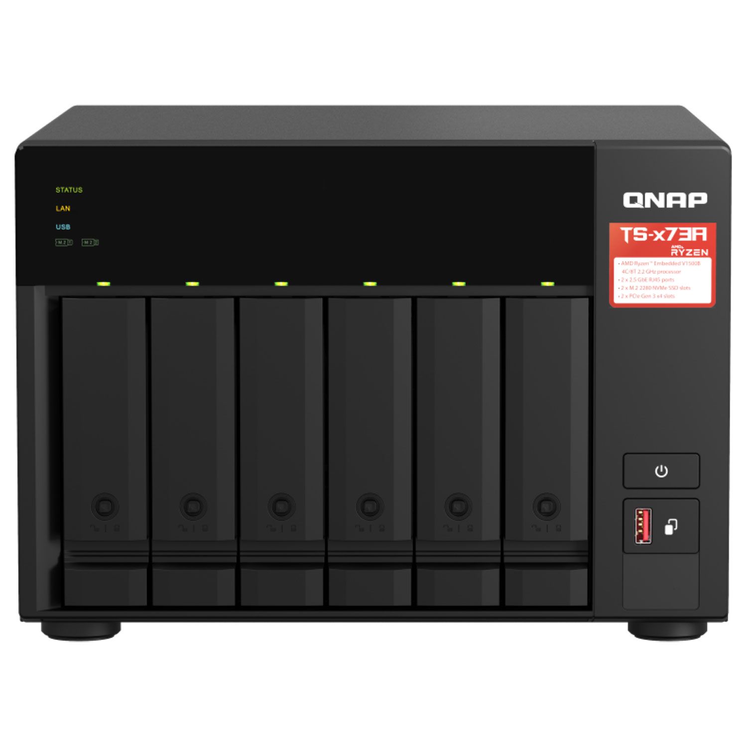 Qnap TS-673A-8G (6-Bay NAS)