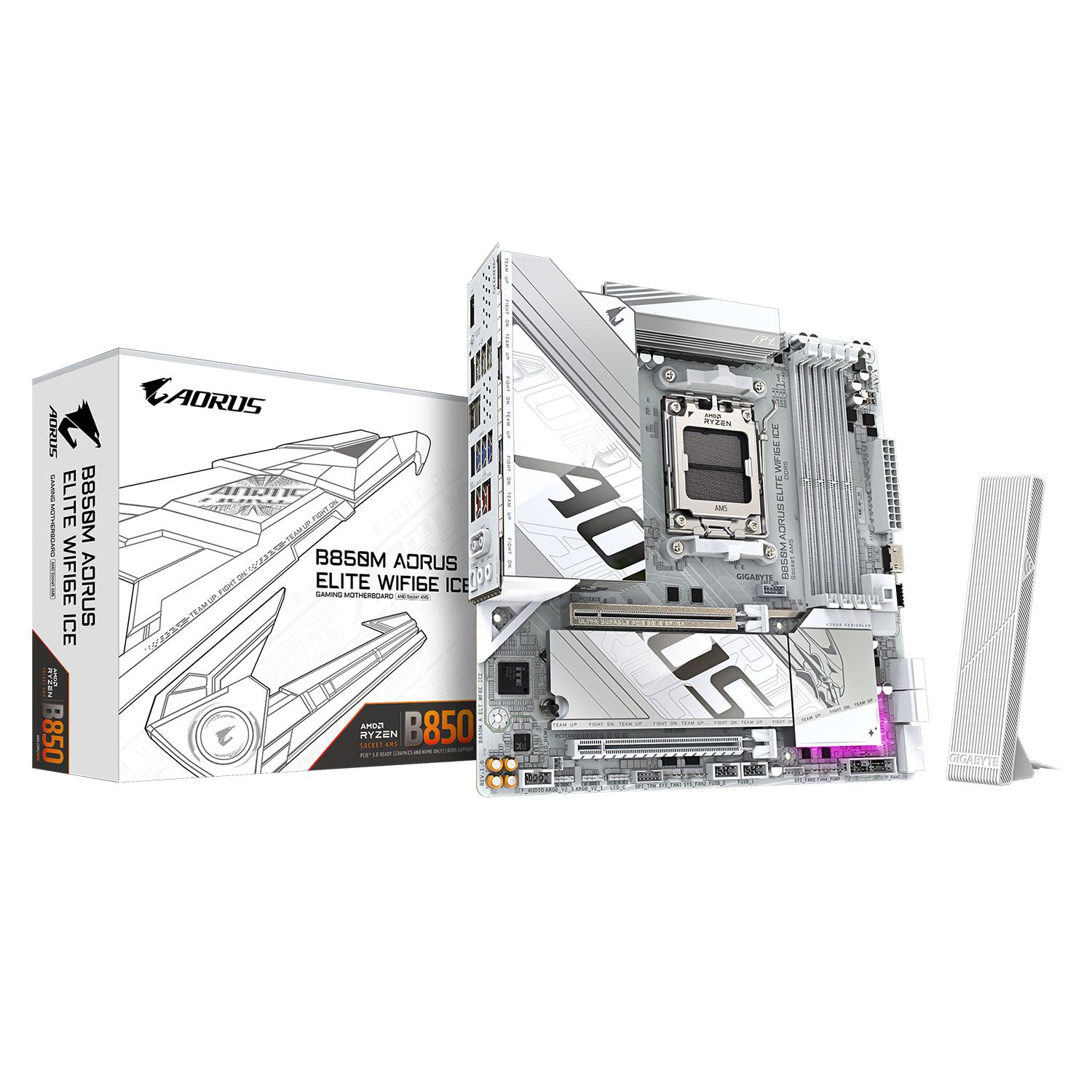 Gigabyte Motherboard B850M Aorus Elite Ice WIFI6E