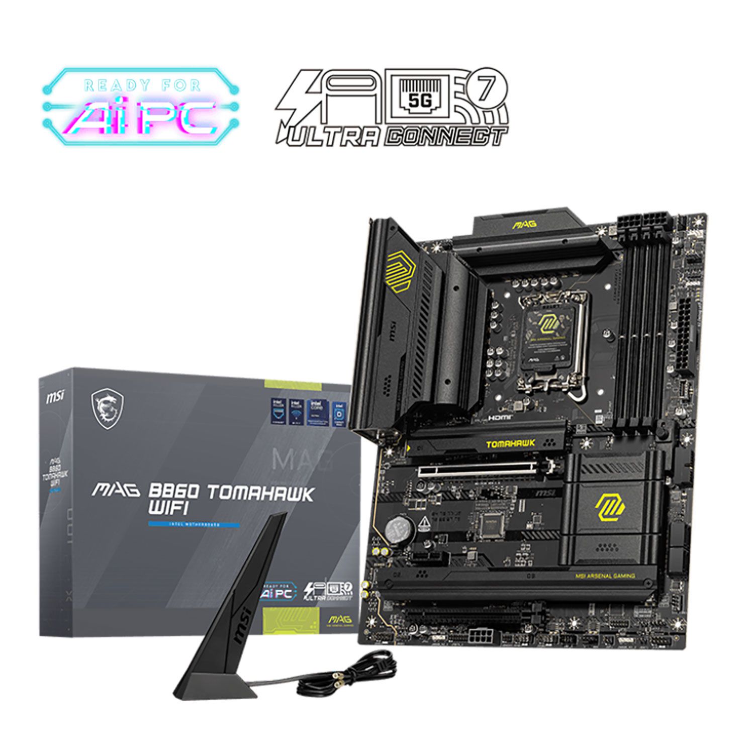 MSI Motherboard B860 MAG TOMAHAWK WIFI (B860/1851/DDR5)