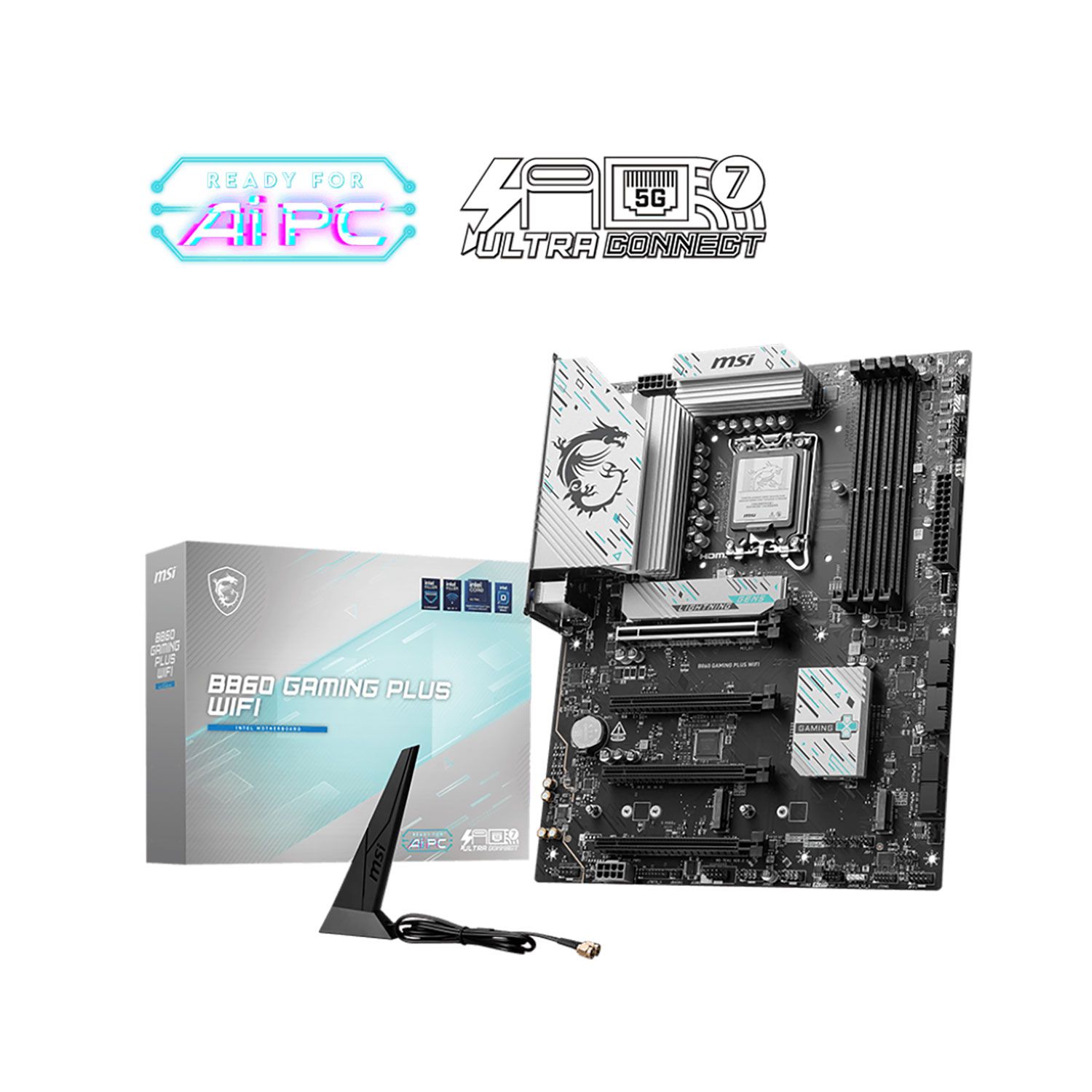 MSI Motherboard B860 GAMING PLUS WIFI (B860/1851/DDR5)
