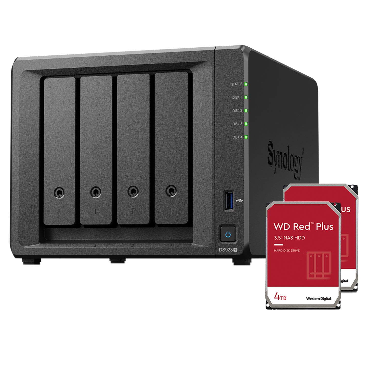 Synology DS923+ NAS & 2x 4TB WD Red Plus