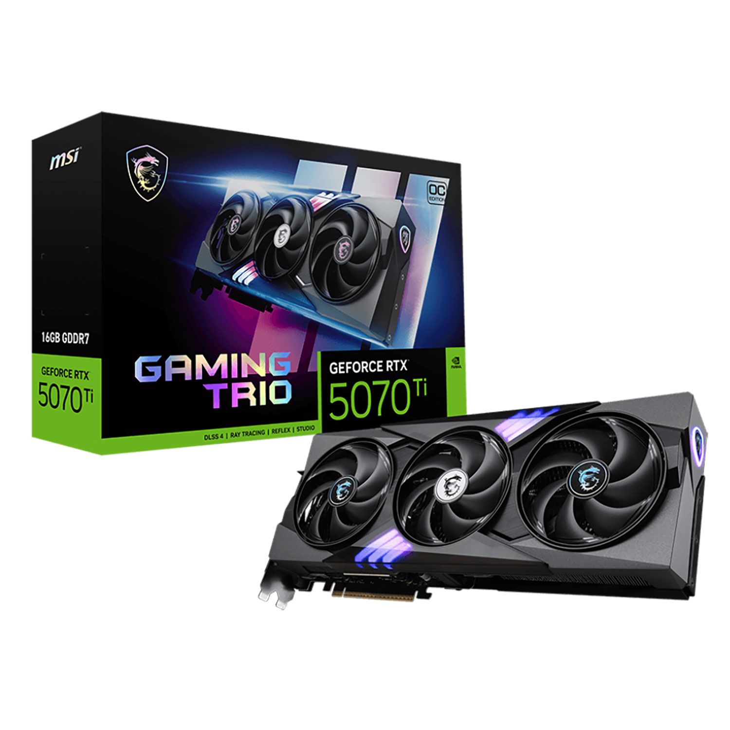 MSI VGA GeForce RTX 5070 Ti GAMING TRIO OC PLUS 16 GB