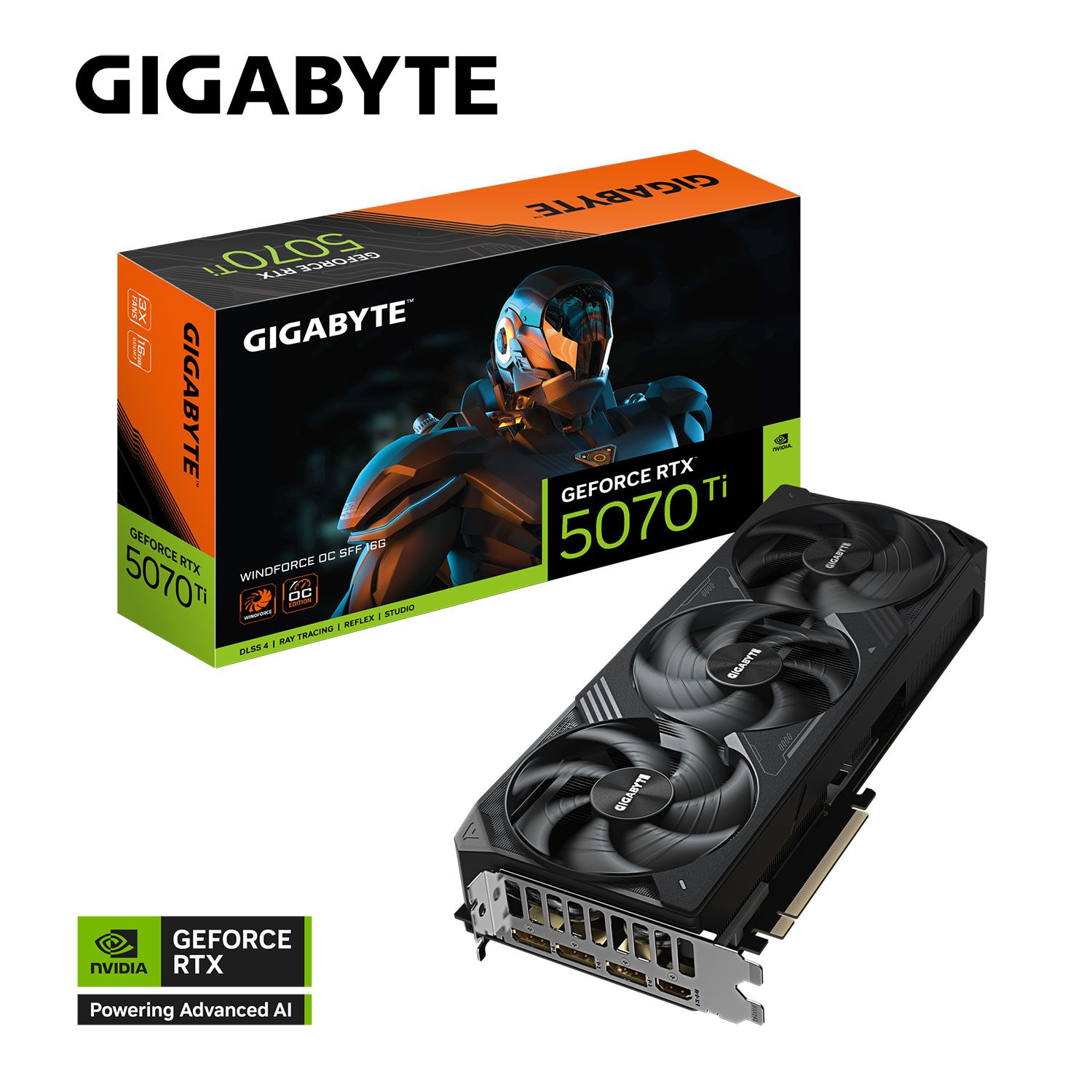 Gigabyte VGA GeForce RTX 5070 TI WINDFORCE OC SFF 16 GB