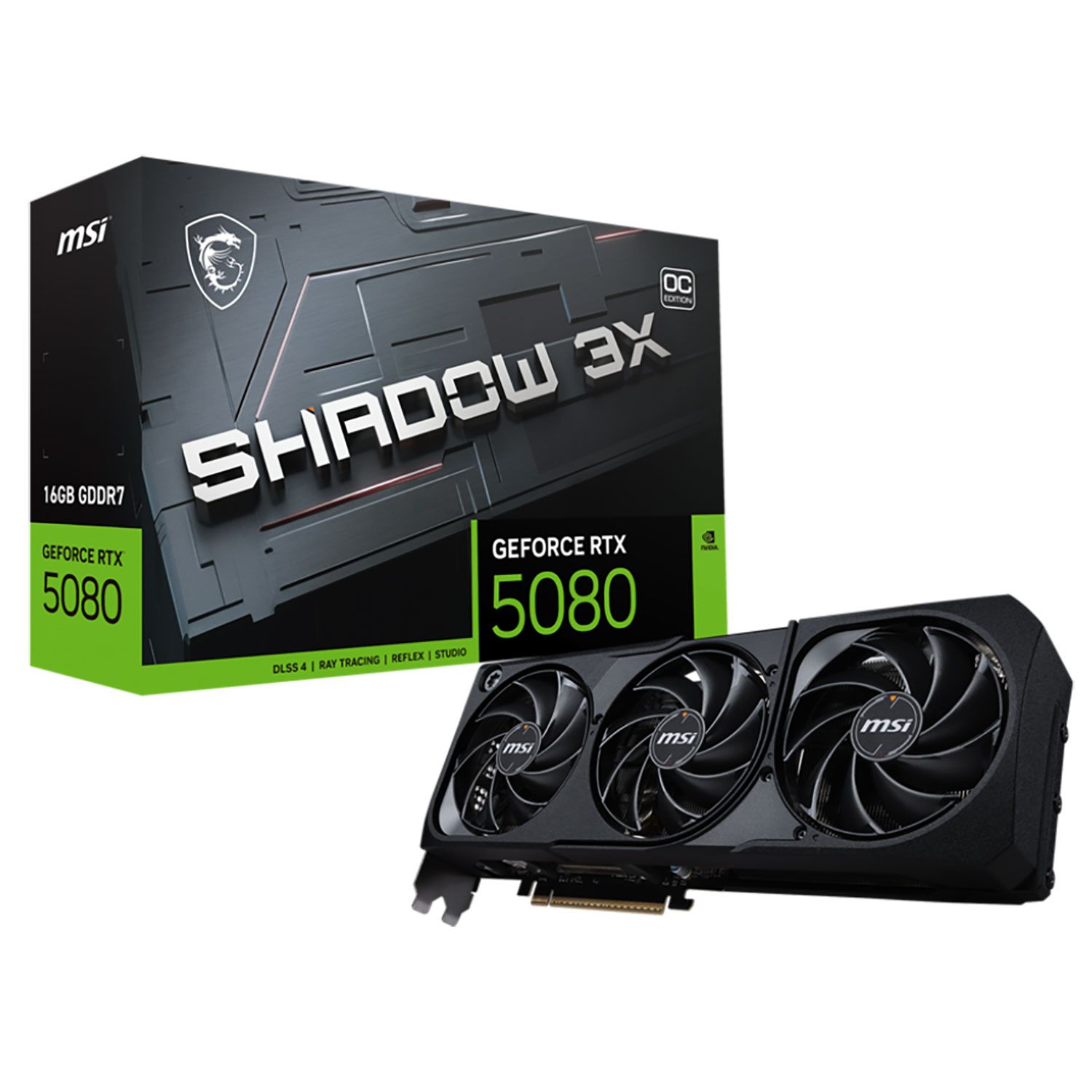 MSI VGA GeForce RTX 5080 SHADOW 3X OC 16 GB