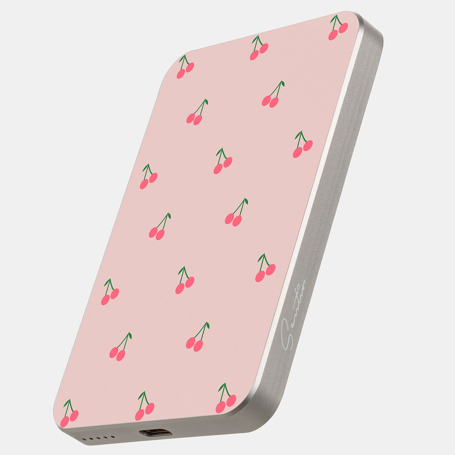 Sentio Powerbank με ασύρματη φόρτιση 5000mAh Cherries