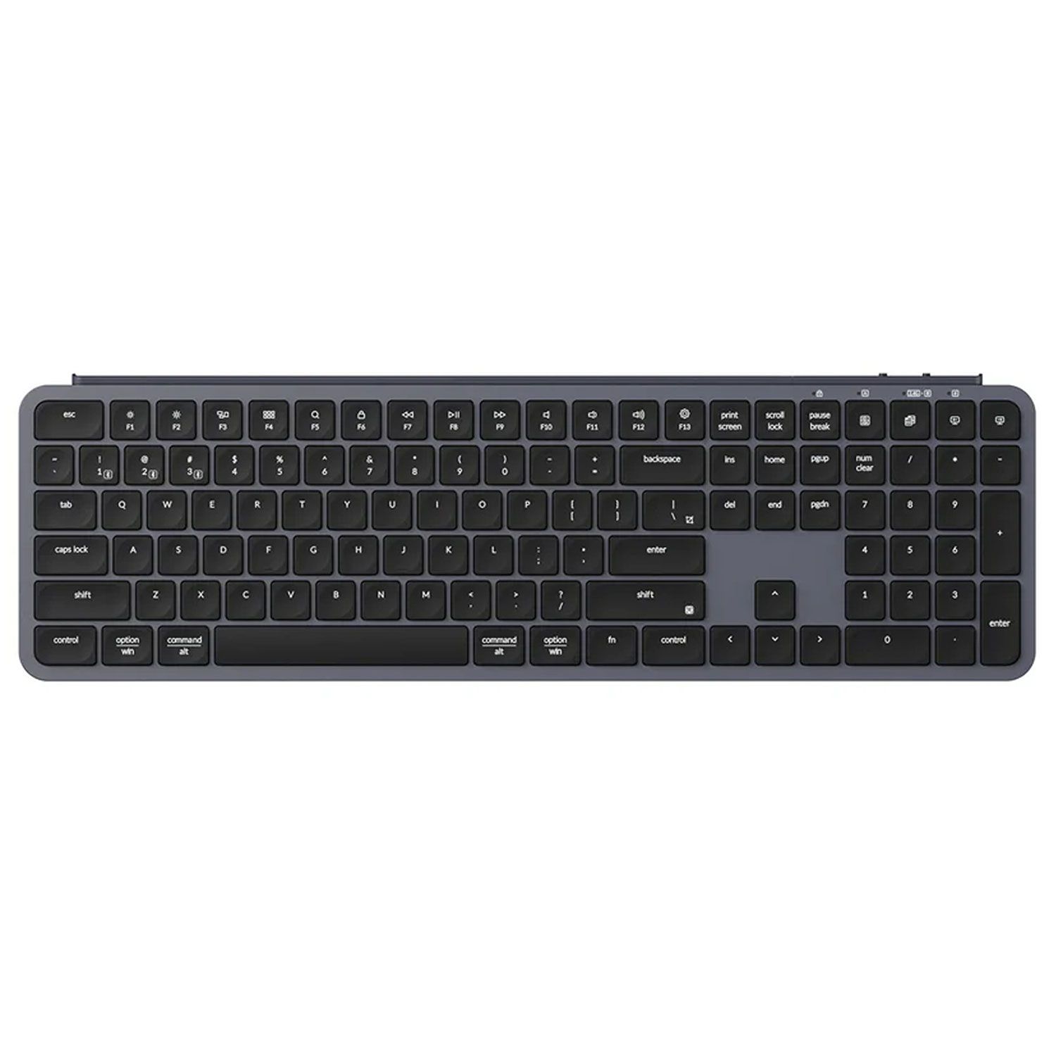 Keychron Πληκτρολόγιο B6 Pro Ultraslim BT Wireless Gray