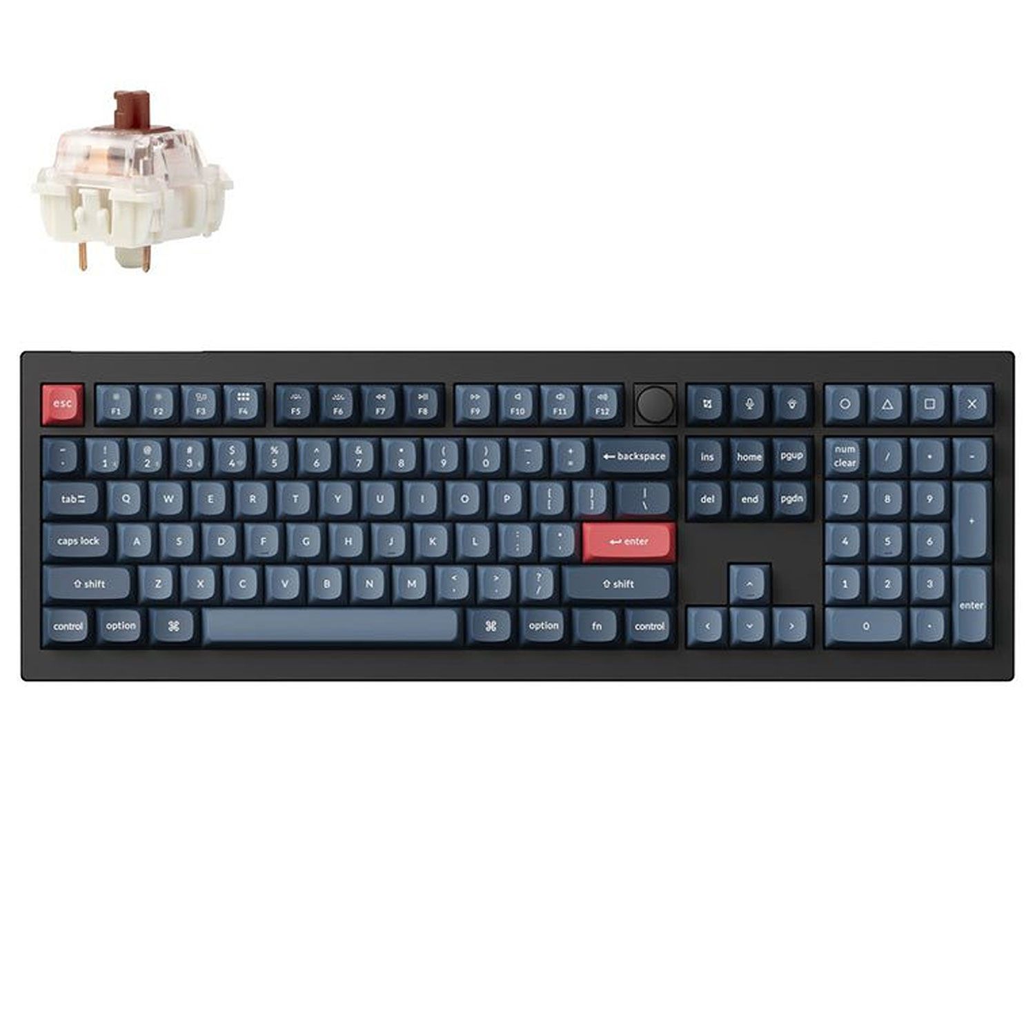 Keychron Πληκτρολόγιο V6 Max Custom Brown Switch Wireless