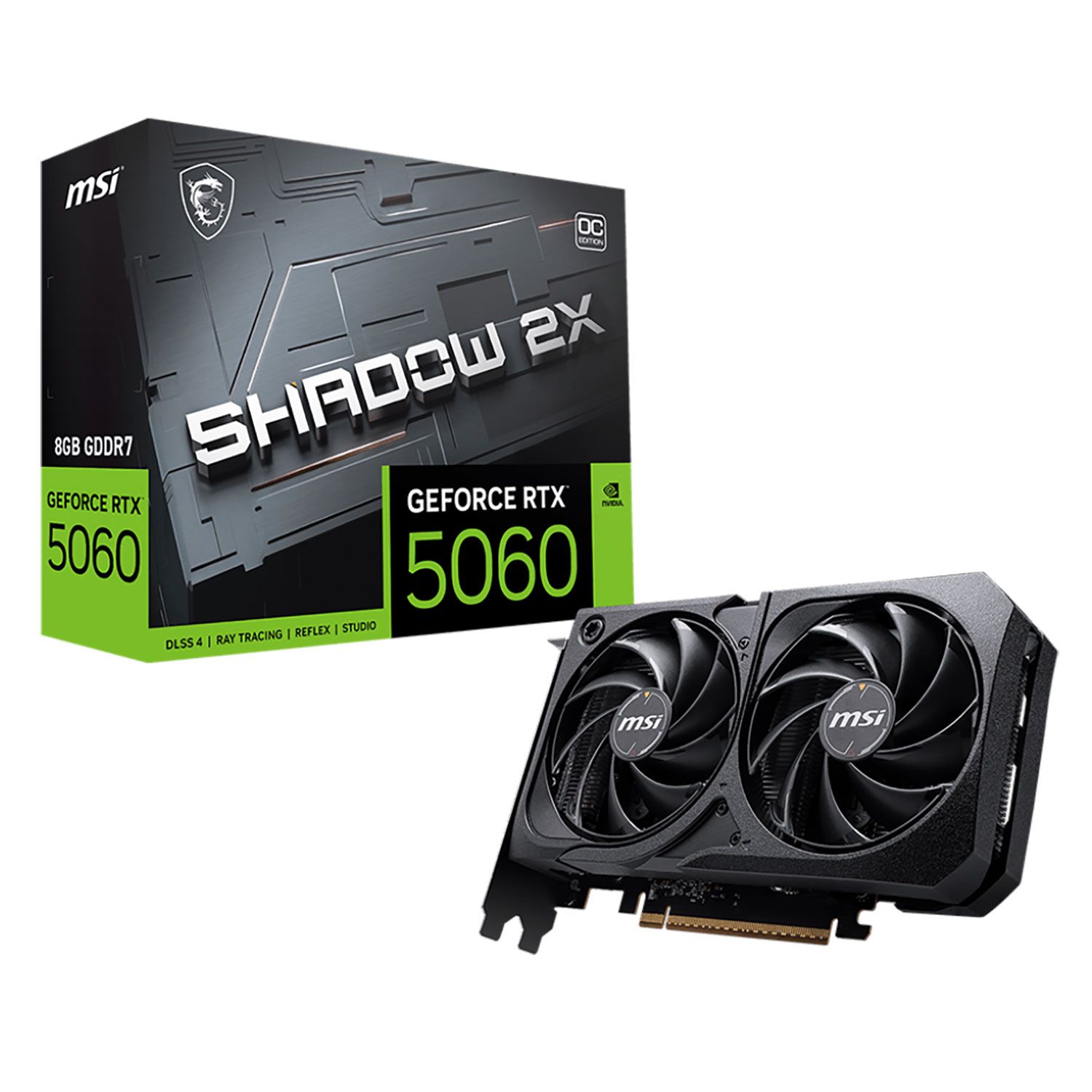 MSI VGA GeForce RTX RTX 5060 SHADOW 2X OC 8 GB