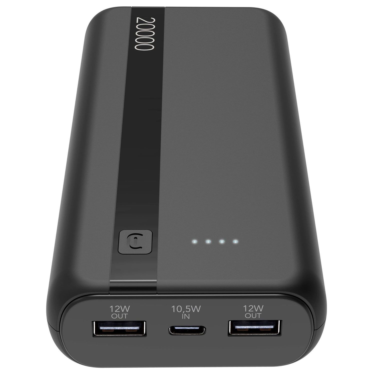 Cellularline Powerbank PD 20000 mAh 2 Θέσεων 12W Μαύρο