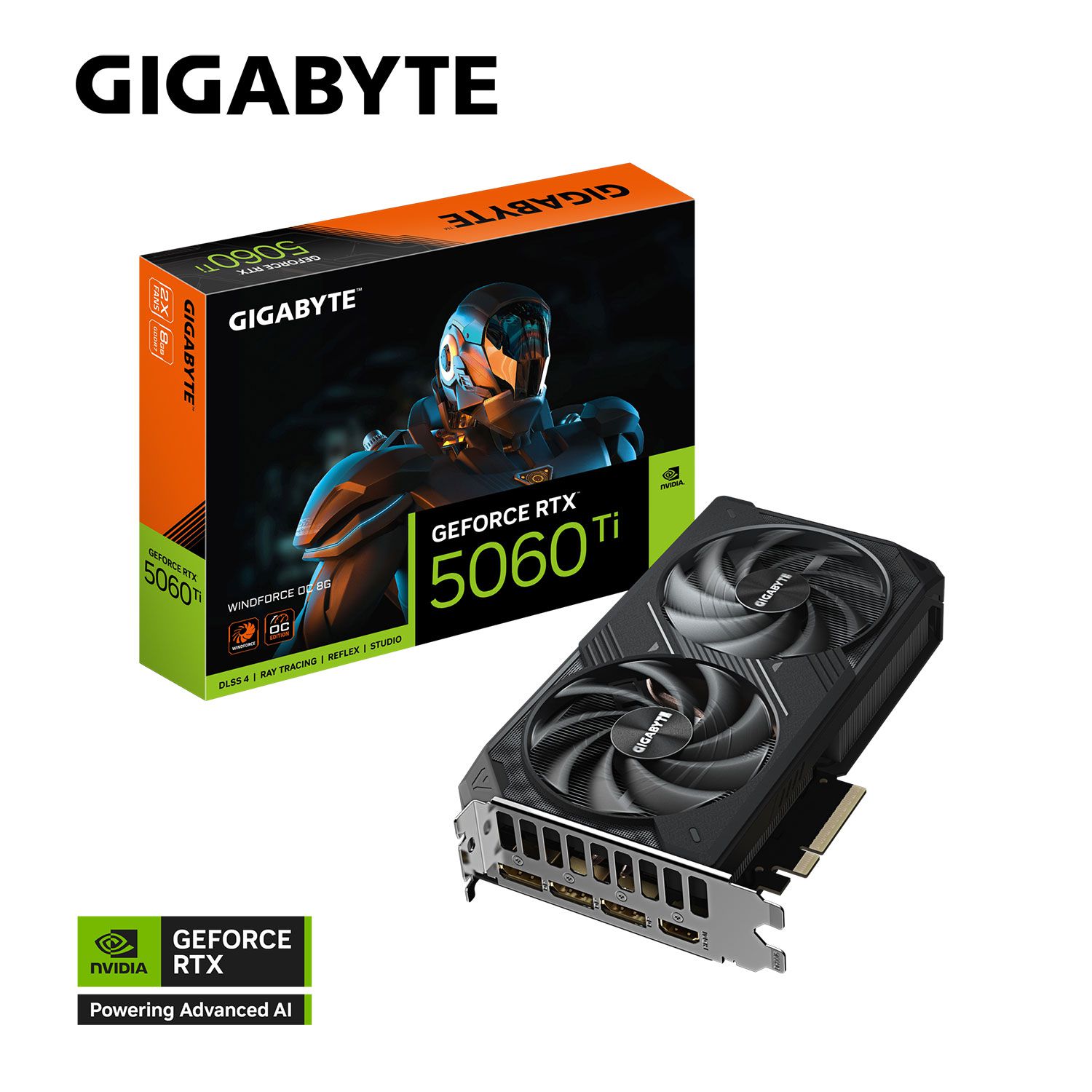Gigabyte VGA GeForce RTX RTX 5060 Ti Windforce OC 8 GB