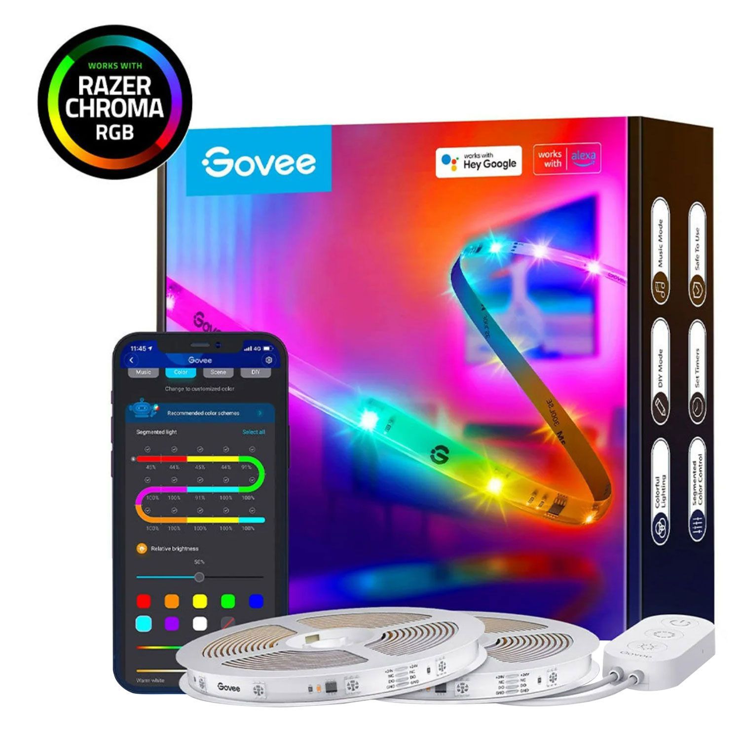 Govee LED Light Strip RGBIC 10m Cuttable