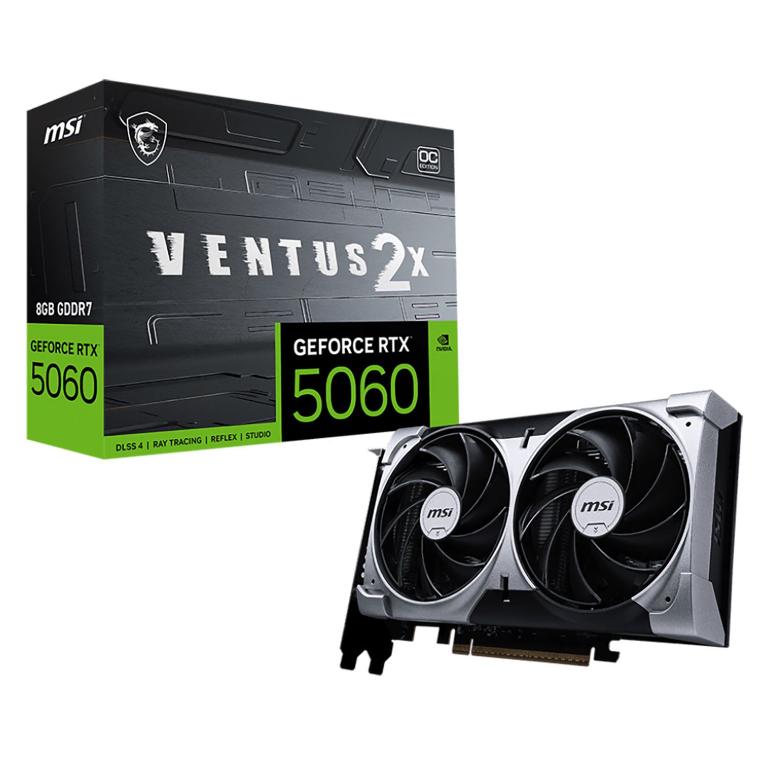 MSI VGA GeForce RTX RTX 5060 VENTUS 2X OC 8 GB