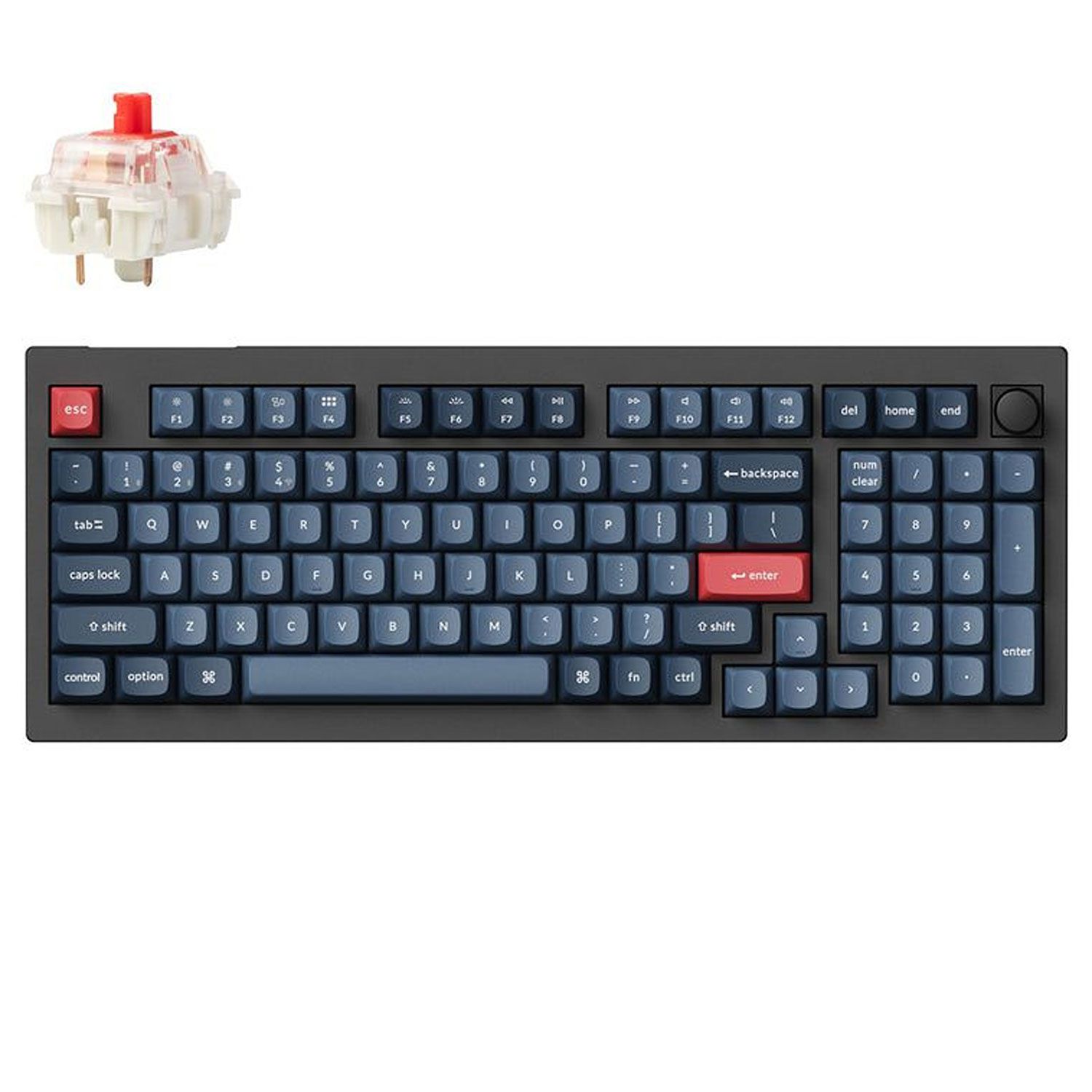 Keychron Πληκτρολόγιο V5 Max Custom Red Switch 96% Wireless