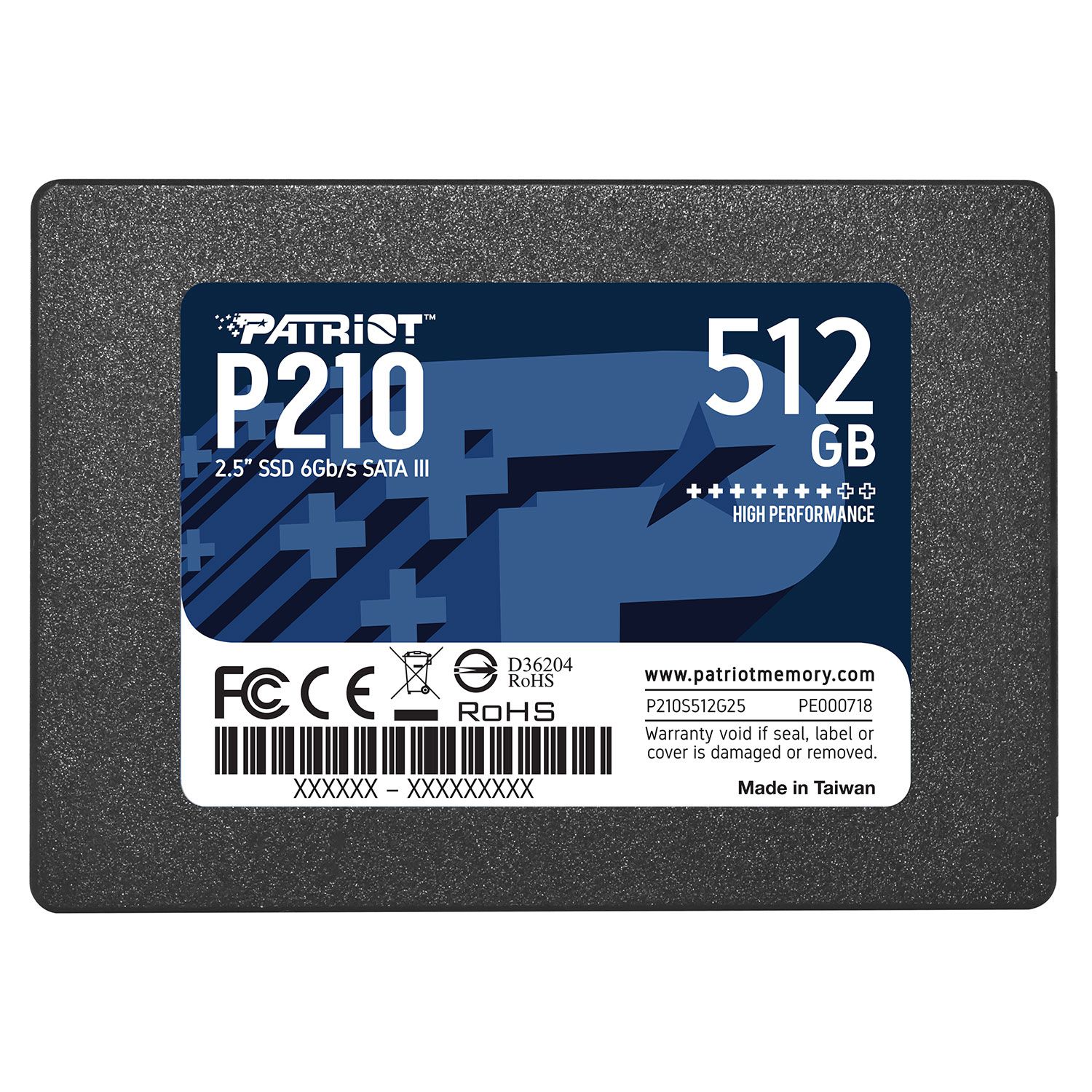 Patriot SSD P210 512GB 2.5"