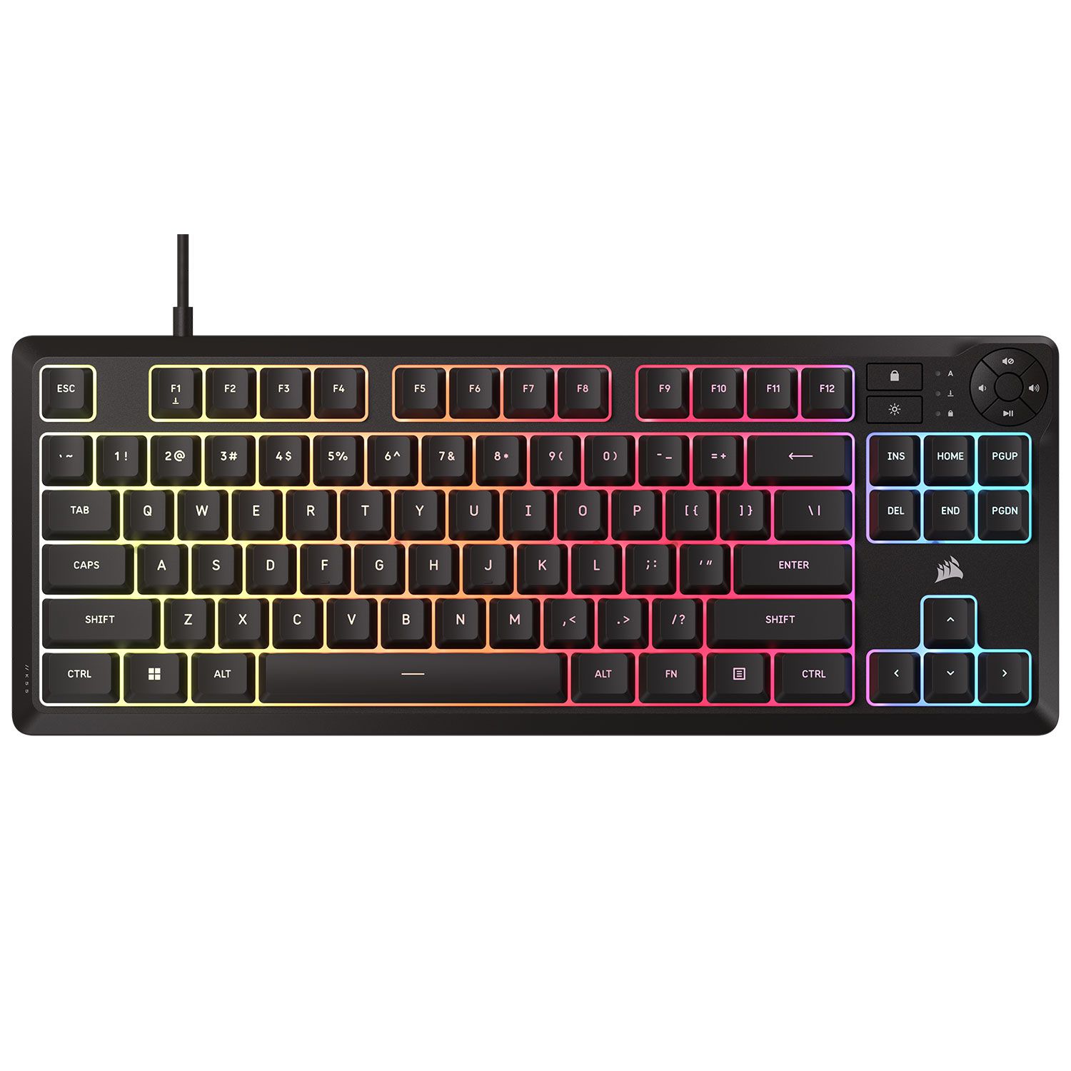 Corsair Πληκτρολόγιο K55 Core TKL RGB