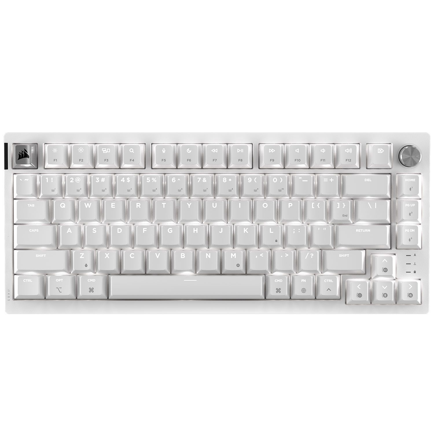 Corsair Πληκτρολόγιο K65 Plus Apple Edition Frost White