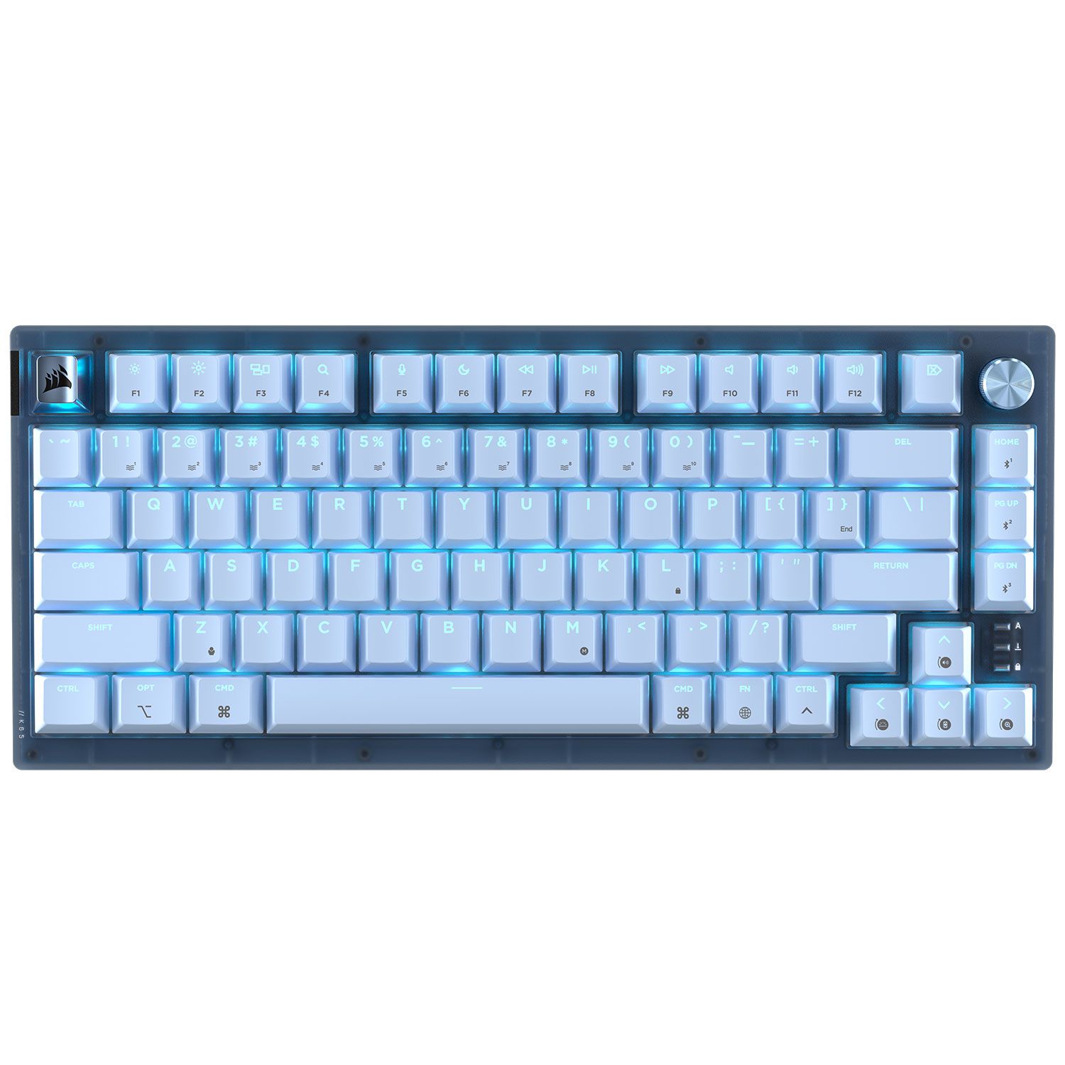 Corsair Πληκτρολόγιο K65 Plus Apple Edition Glacier Blue