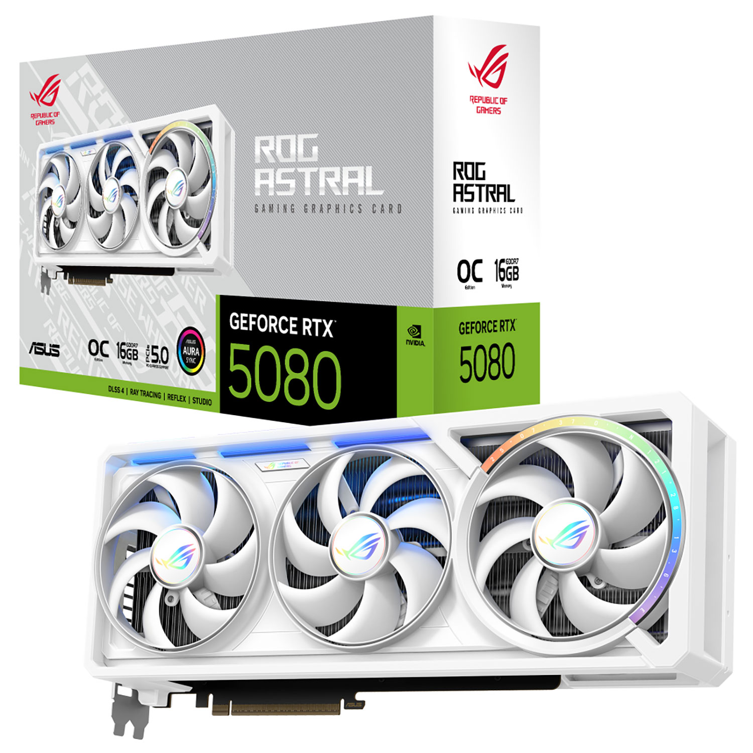 Asus VGA GeForce RTX 5080 ROG ASTRAL GAMING OC WHIT 16 GB