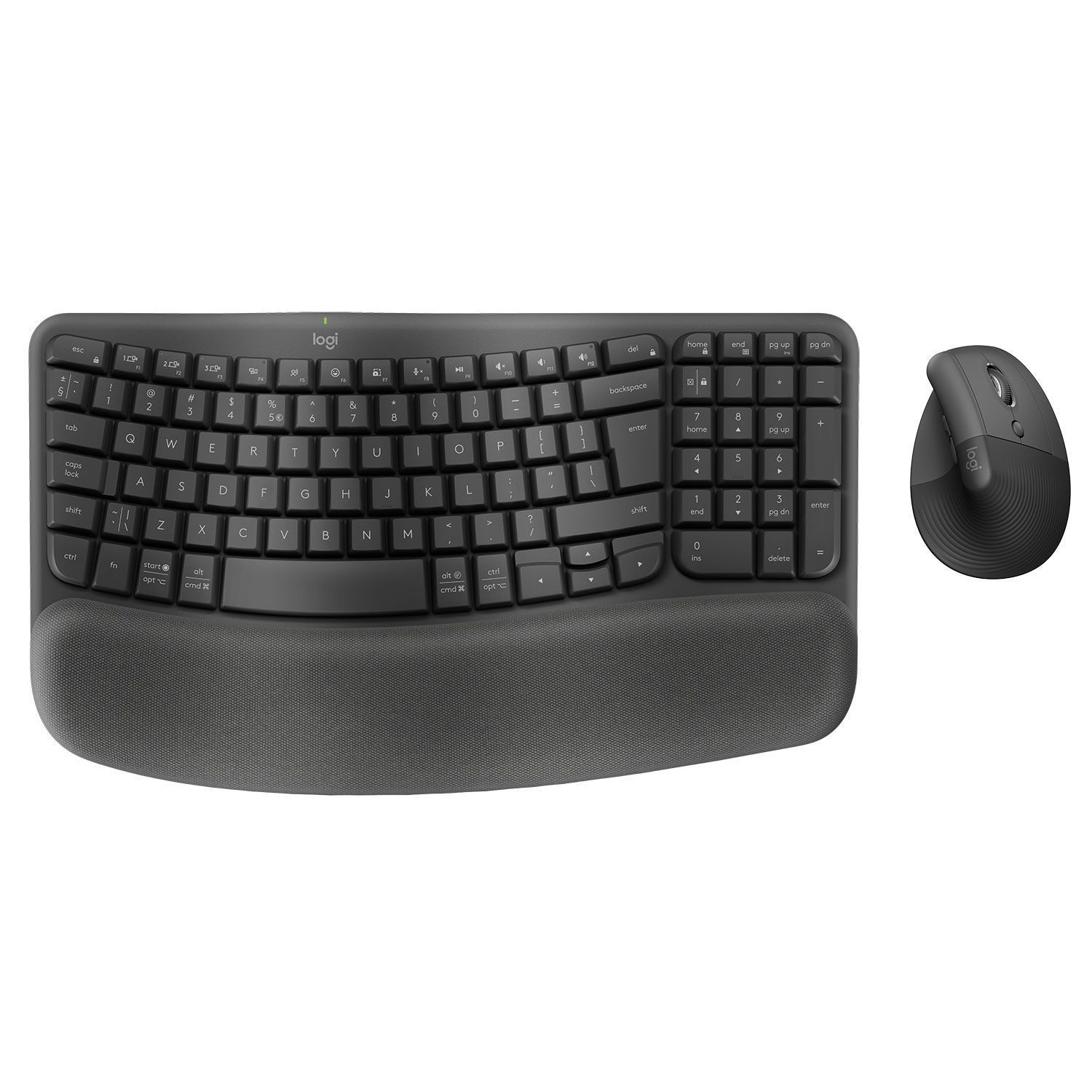 Logitech Πληκτρολόγιο Wave Keys & Ποντίκι Lift Combo