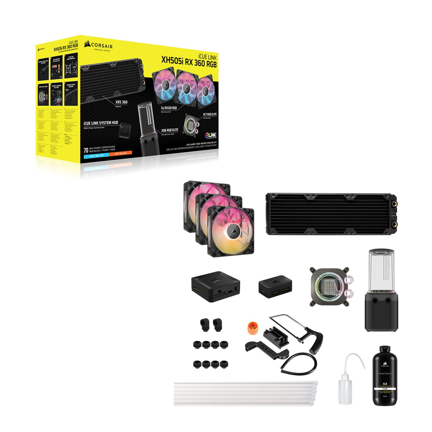 Corsair Custom Cooling Kit HydroX XH505i Stealth Gray