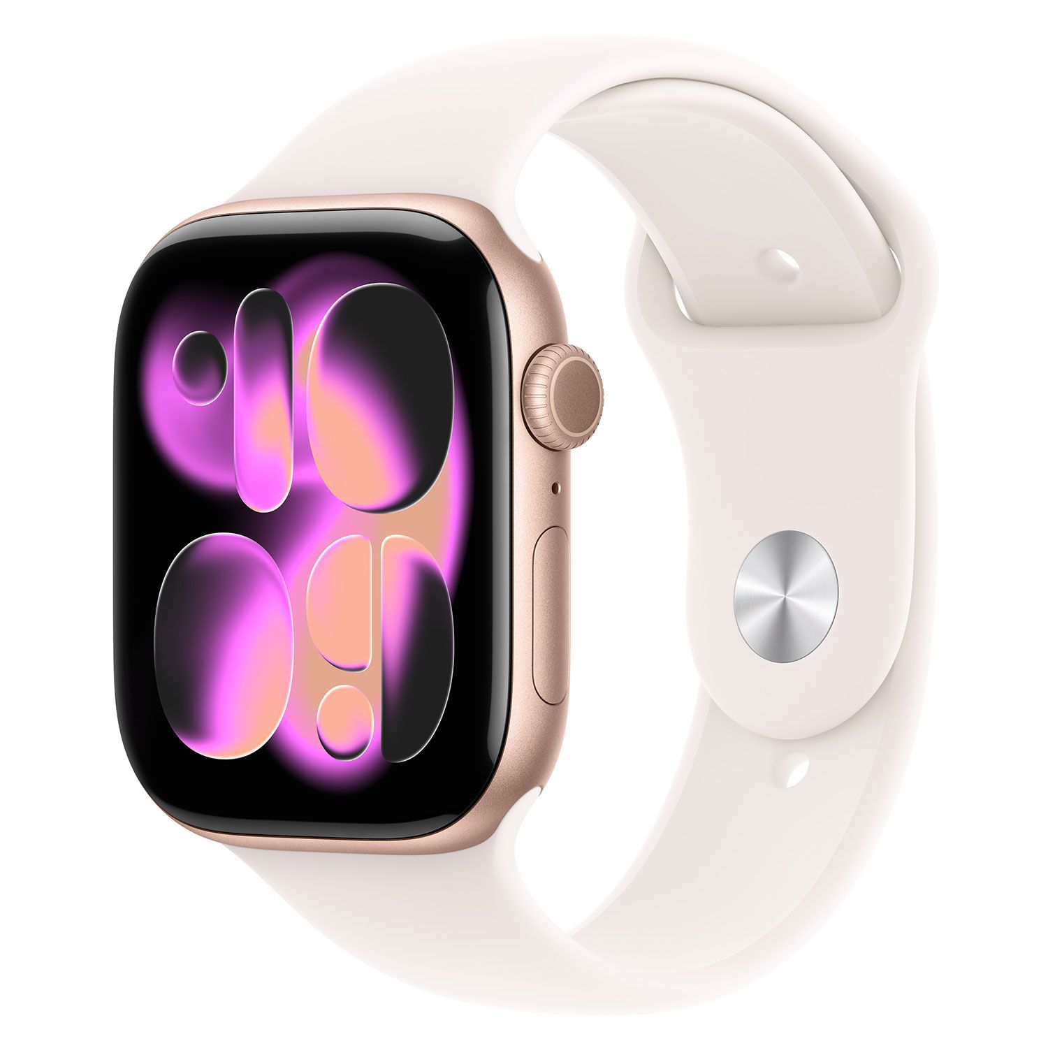 Apple Watch Series 11 46mm Rose Gold with Light Blush Sport Ba S/M
