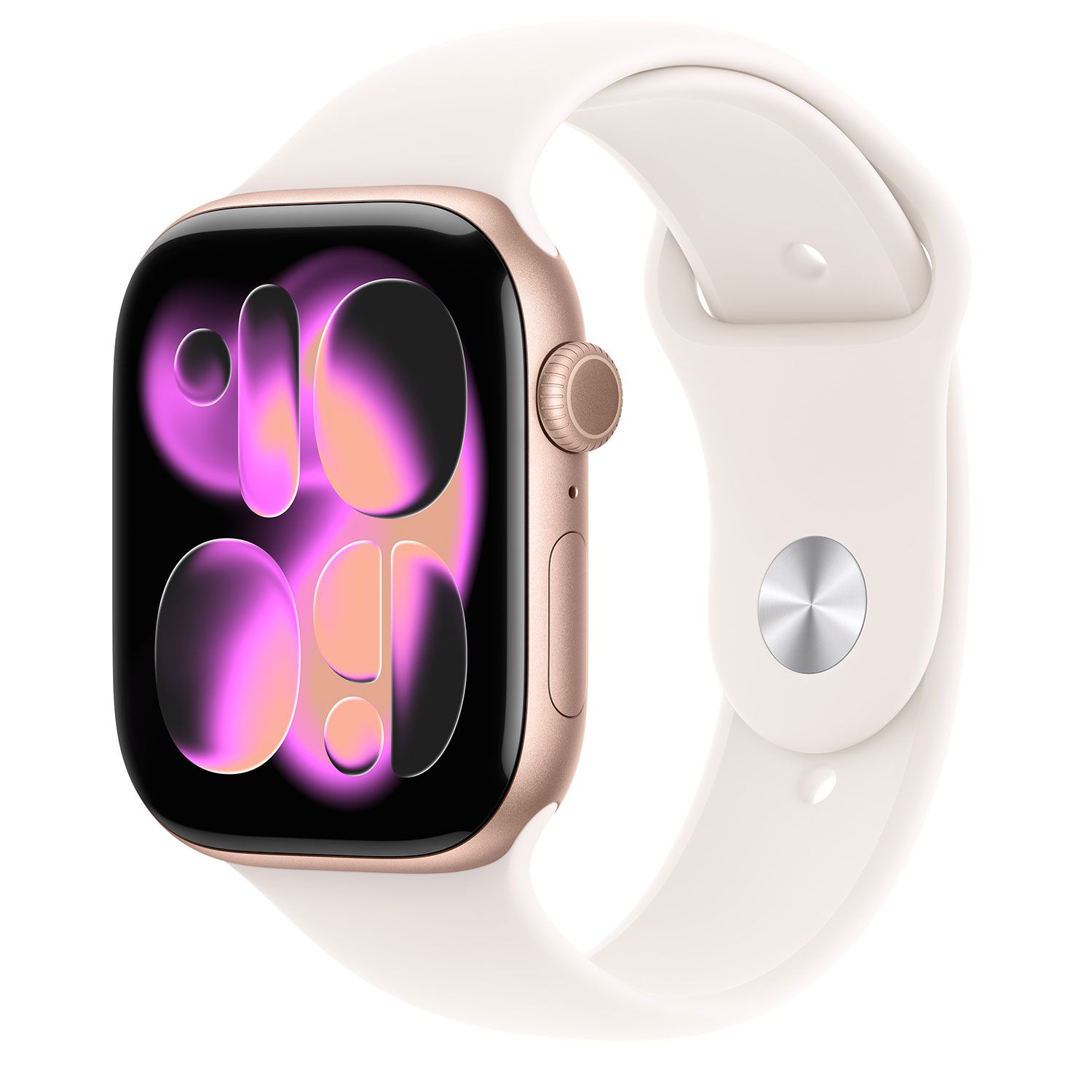 Apple Watch Series 11 42mm Rose Gold with Light Blush Sport Ba M/L