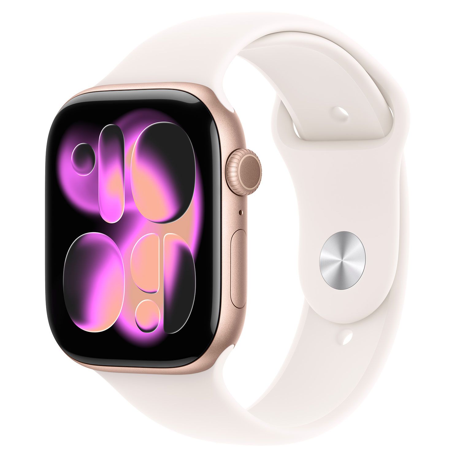 Apple Watch Series 11 42mm Rose Gold with Light Blush Sport Ba S/M