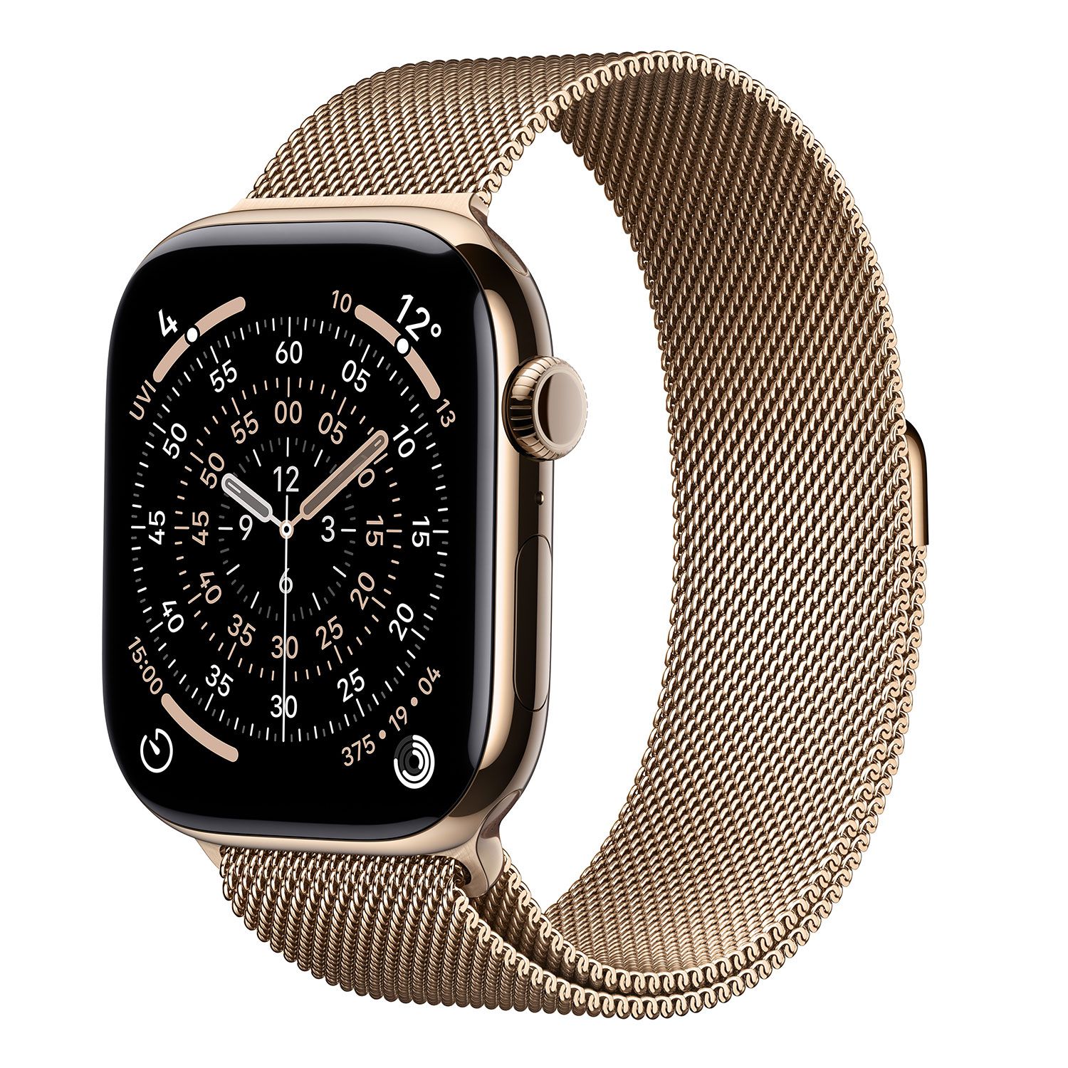 Apple Watch Series 11 Cell 46mm Gold Titanium Gold Milanese Loop M/L