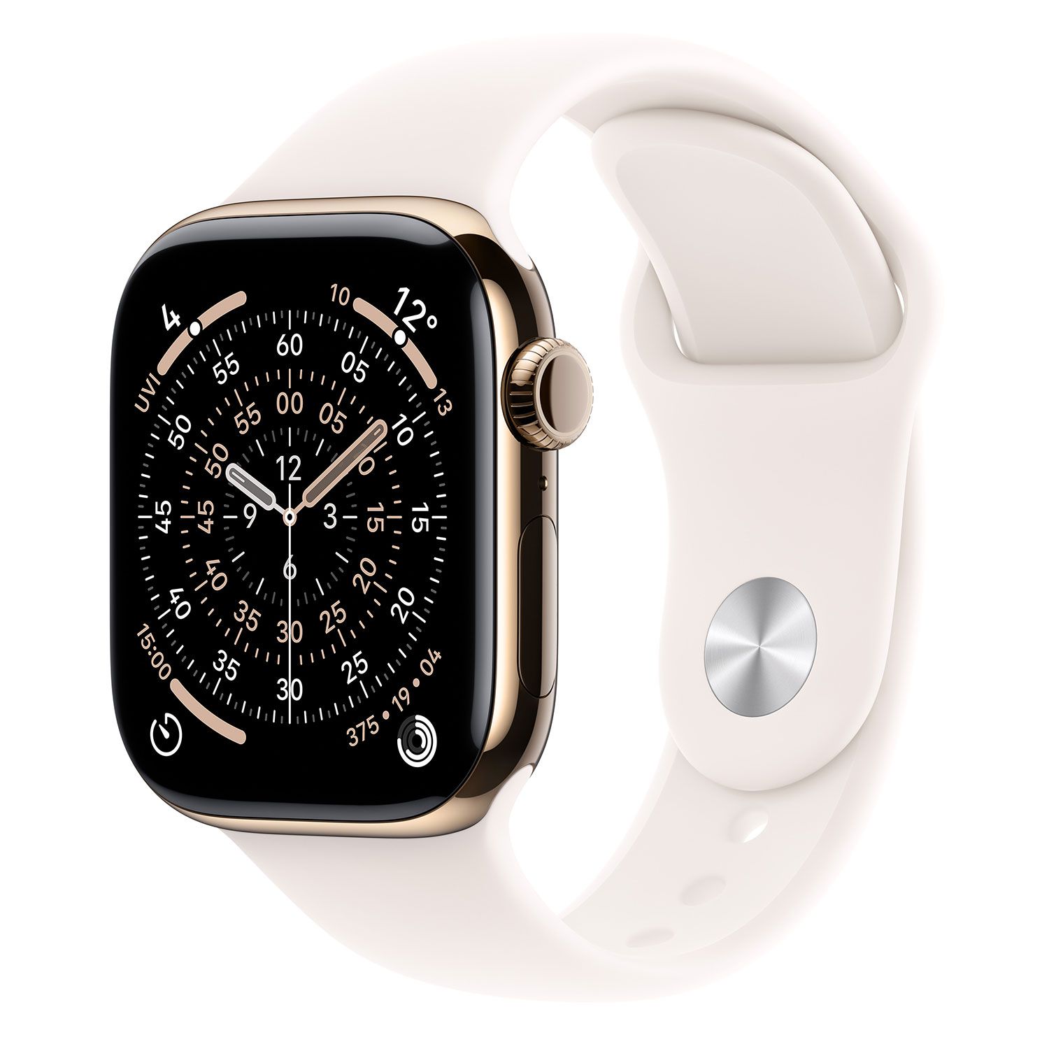 Apple Watch Series 11 Cell 46mm Gold Titanium Light Blush Sport Band M/L