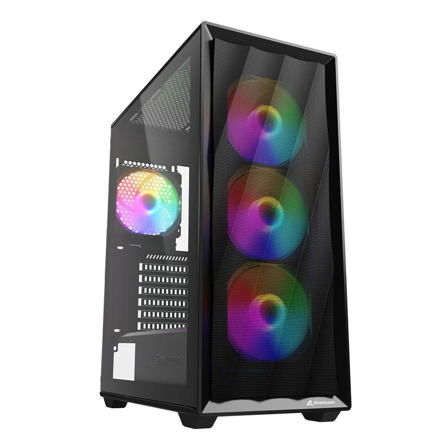 Case Sharkoon Midi VK4 Rainbow Black
