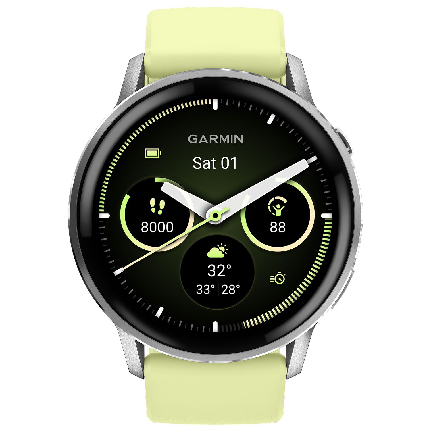 Garmin Venu 4 45mm Silver with Citron