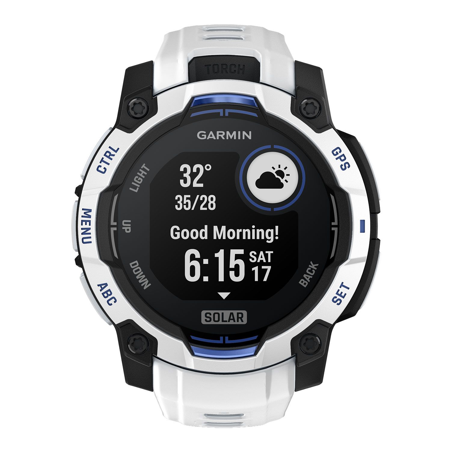 Garmin Instinct3 Solar 45mmWhitestone  Blue LE