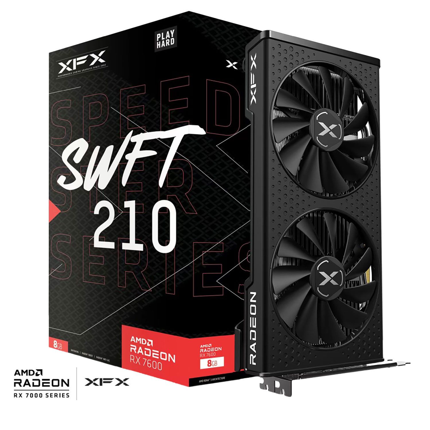 XFX VGA Radeon RX 7600 Speedster SWFT 210 8 GB
